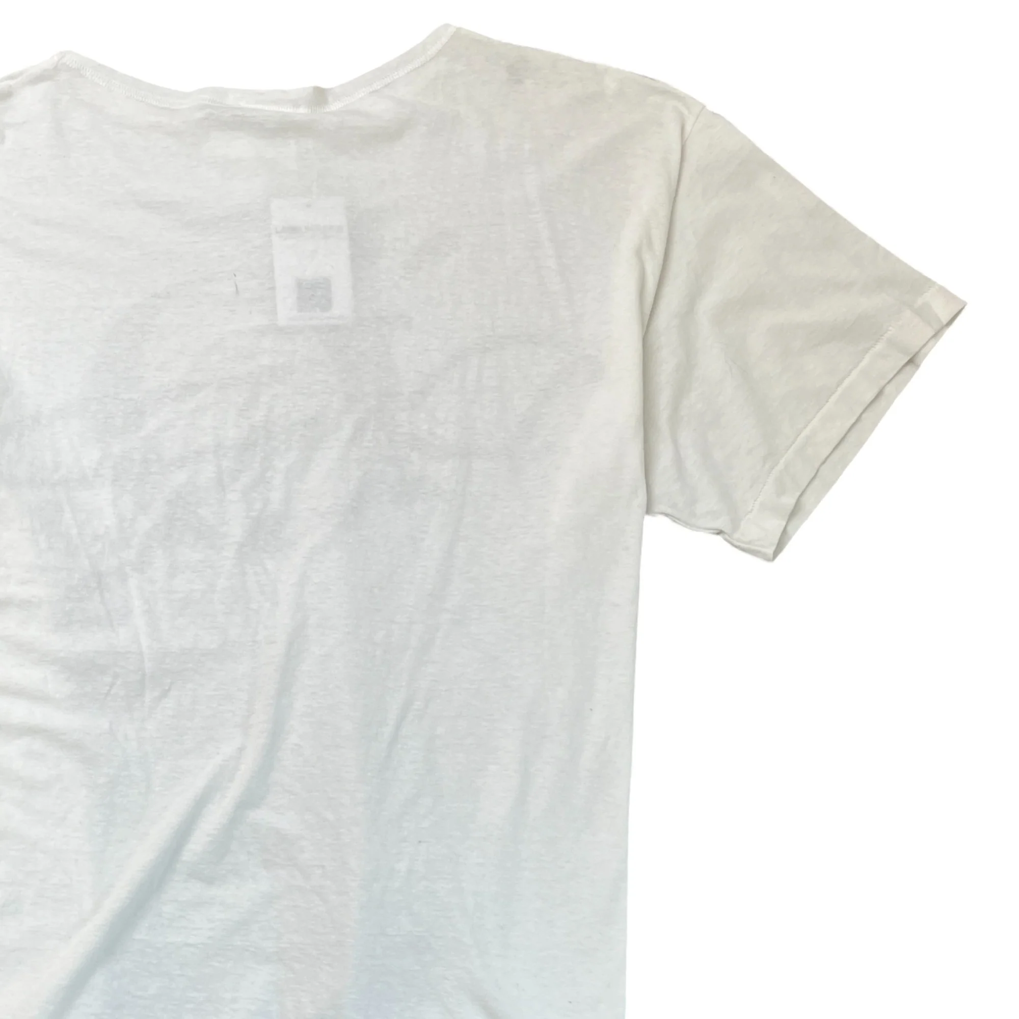 Men's Oversized Printed Logo T-Shirt White Size M - Image 4