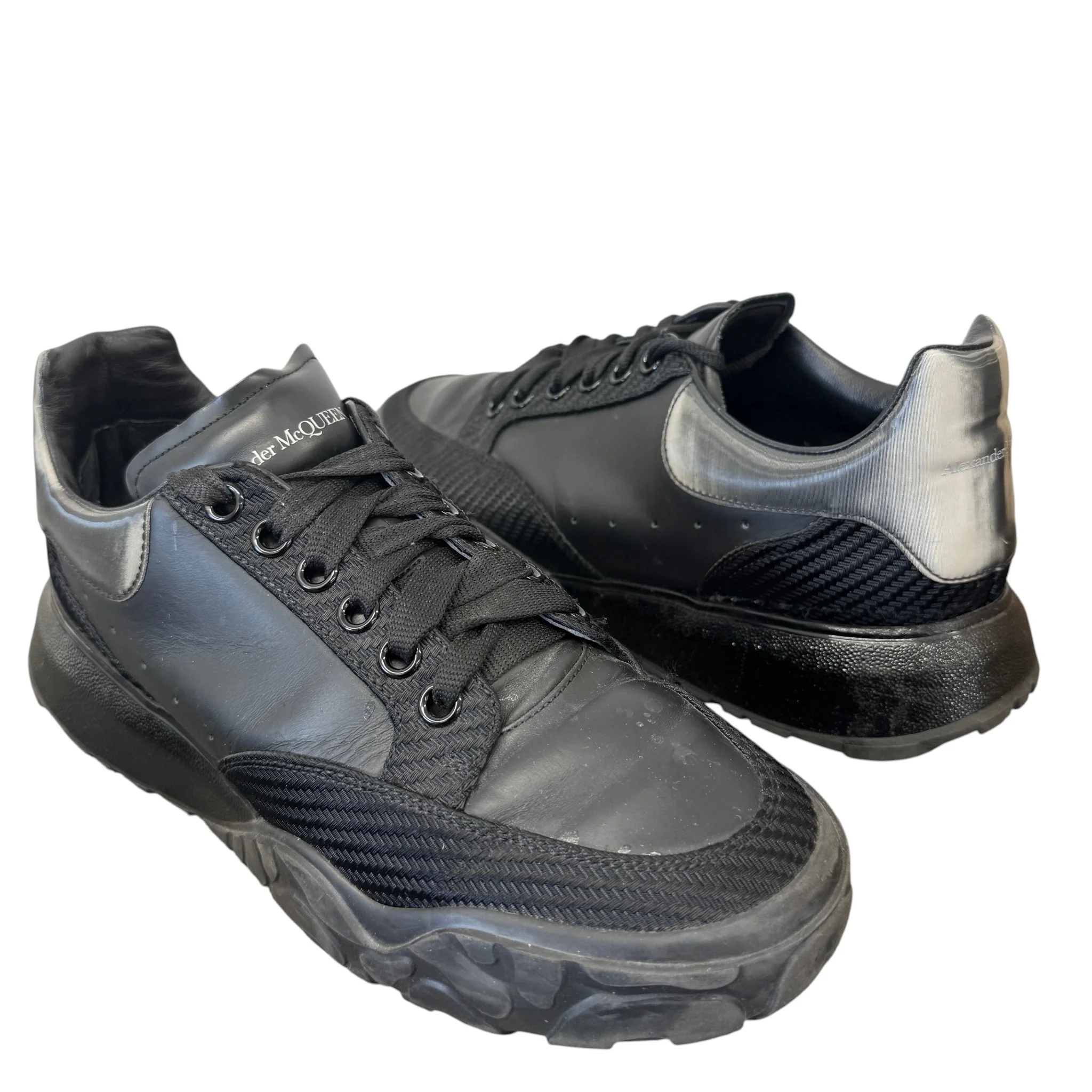 Men's Oversized Runner Low Trainers Black Size EU 42 / UK 8 - Image 3