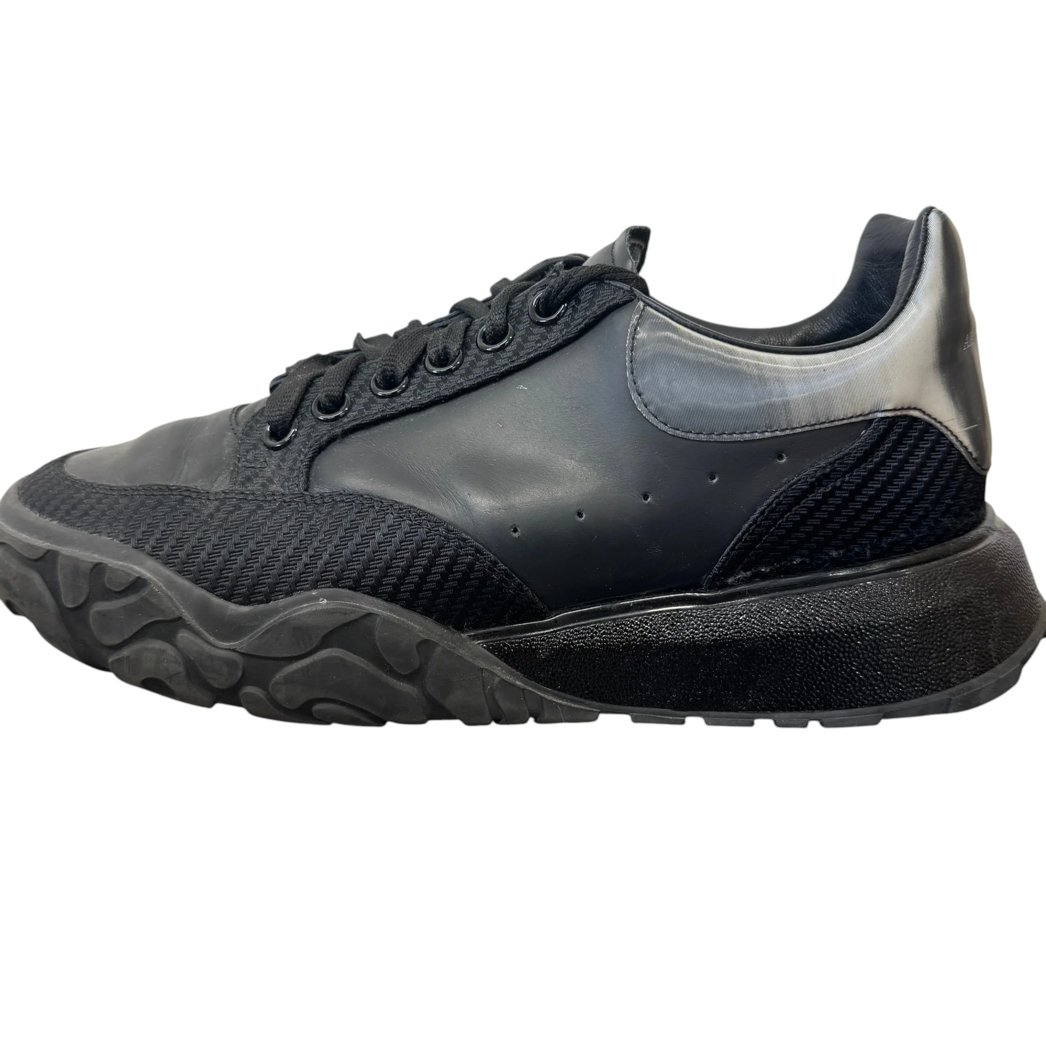 Men's Oversized Runner Low Trainers Black Size EU 42 / UK 8 - Image 4