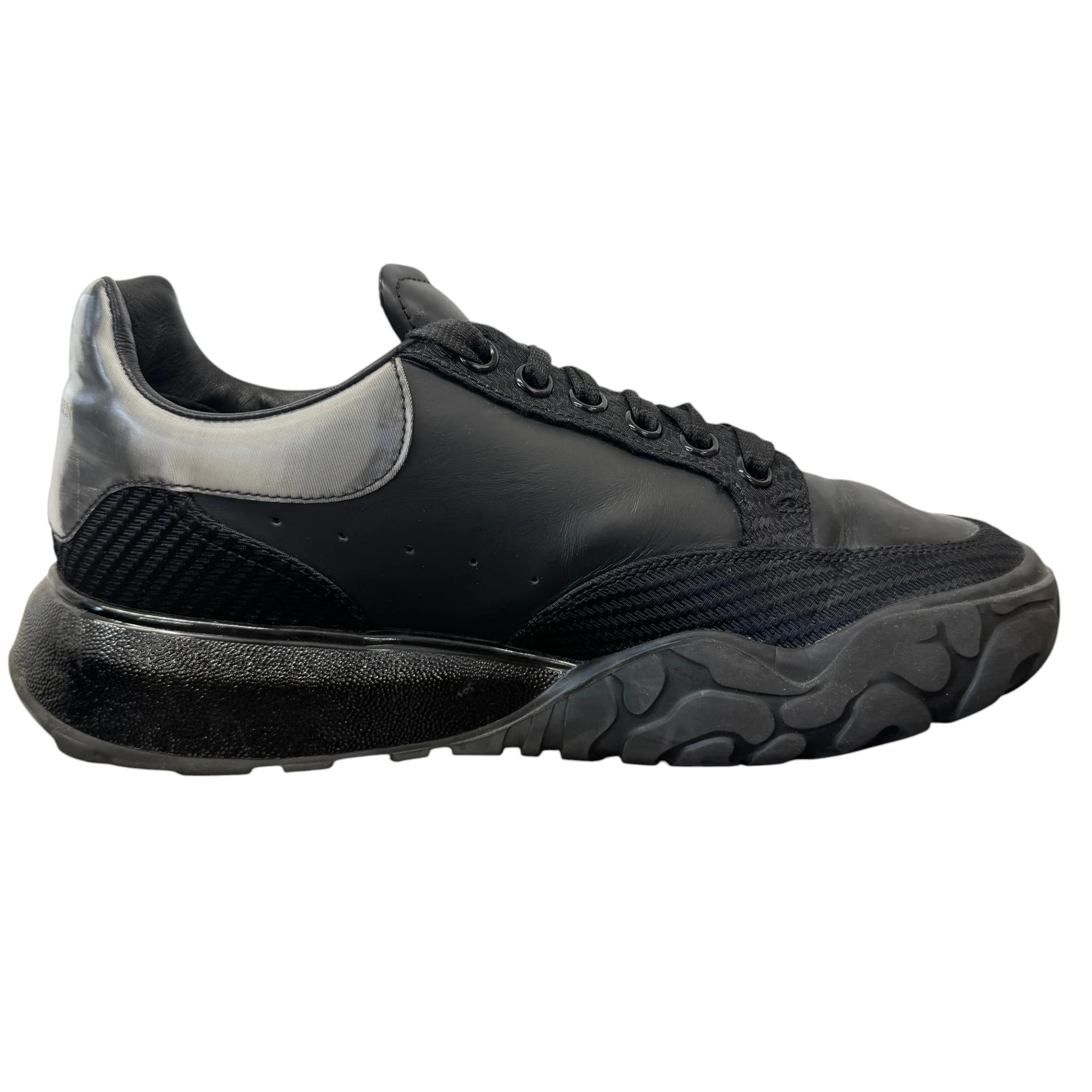 Men's Oversized Runner Low Trainers Black Size EU 42 / UK 8 - Image 5