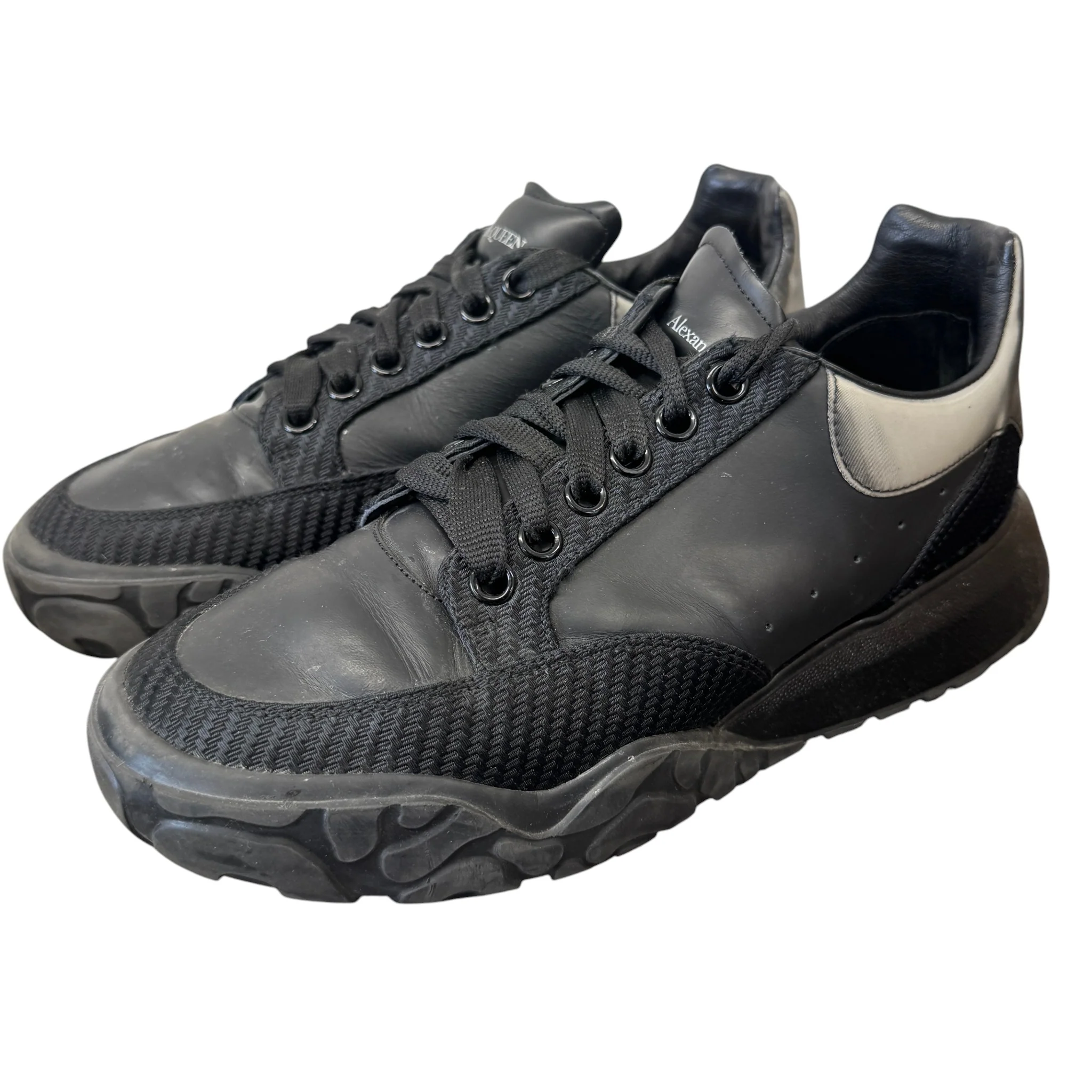 Men's Oversized Runner Low Trainers Black Size EU 42 / UK 8 - Image 7
