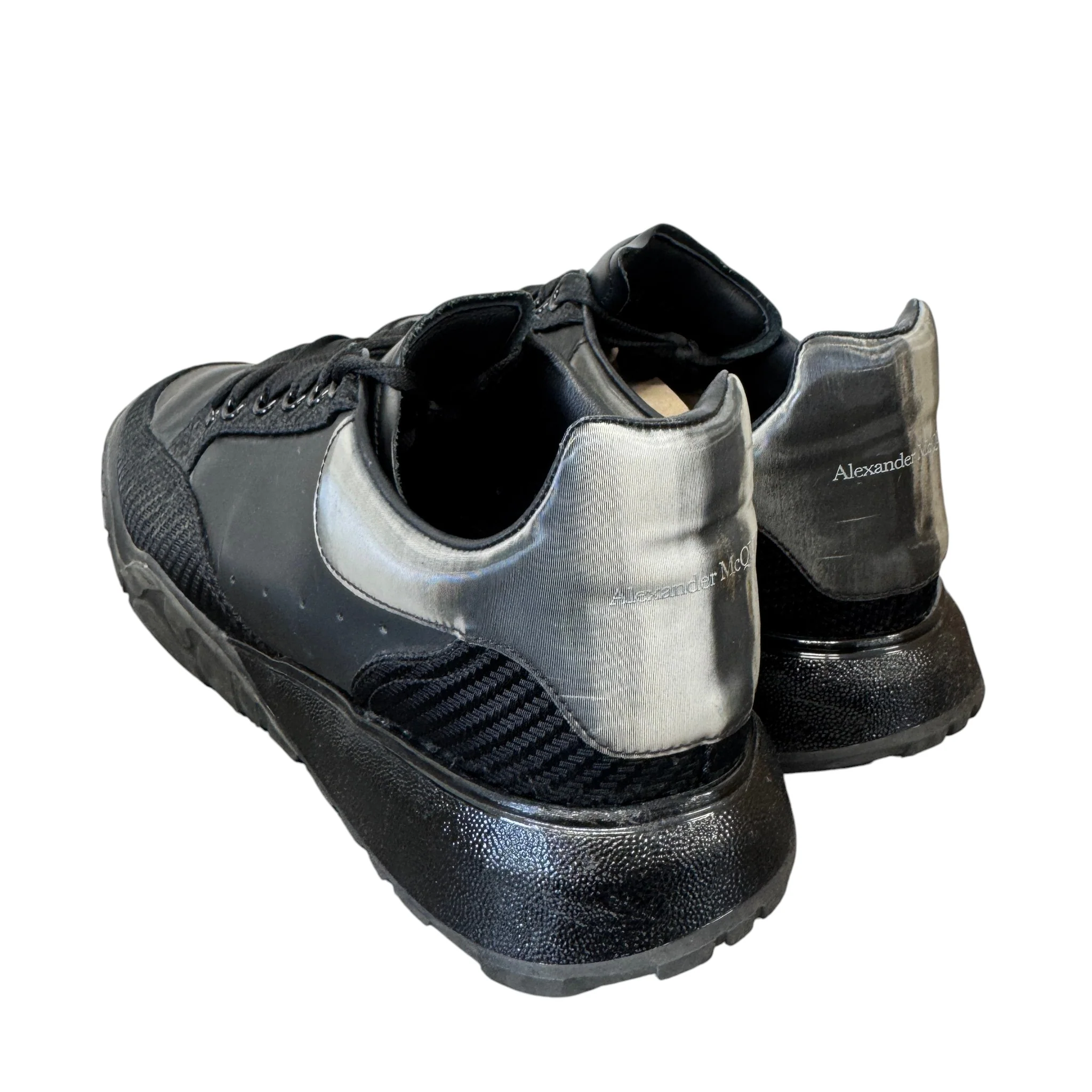Men's Oversized Runner Low Trainers Black Size EU 42 / UK 8 - Image 8