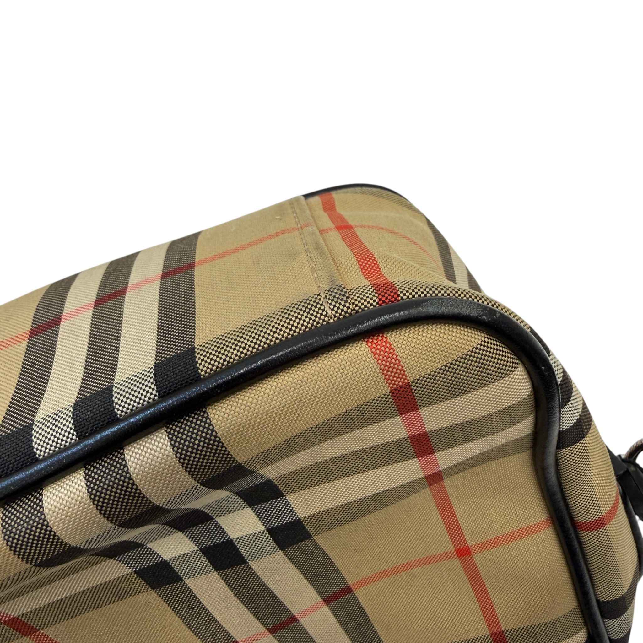 Men's Paddy Check Messenger Bag Beige - Image 10