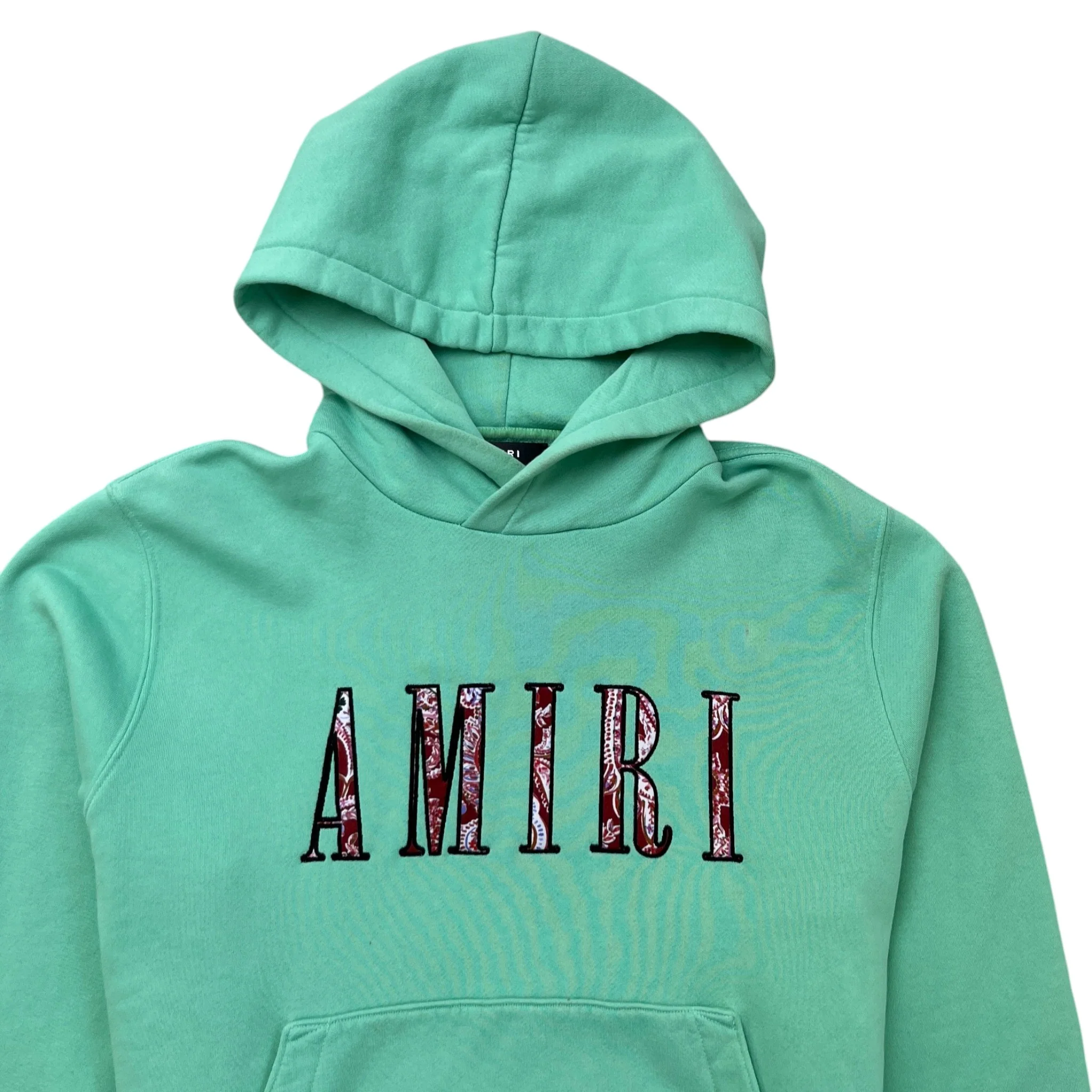 Men's Paisley Core Logo Hoodie Green Size S - Image 5