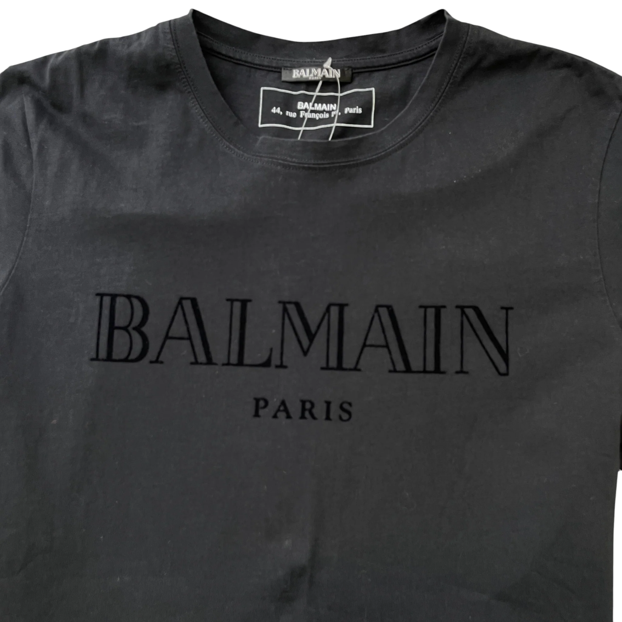 Men's Paris Logo T-Shirt Black Size L - Image 5