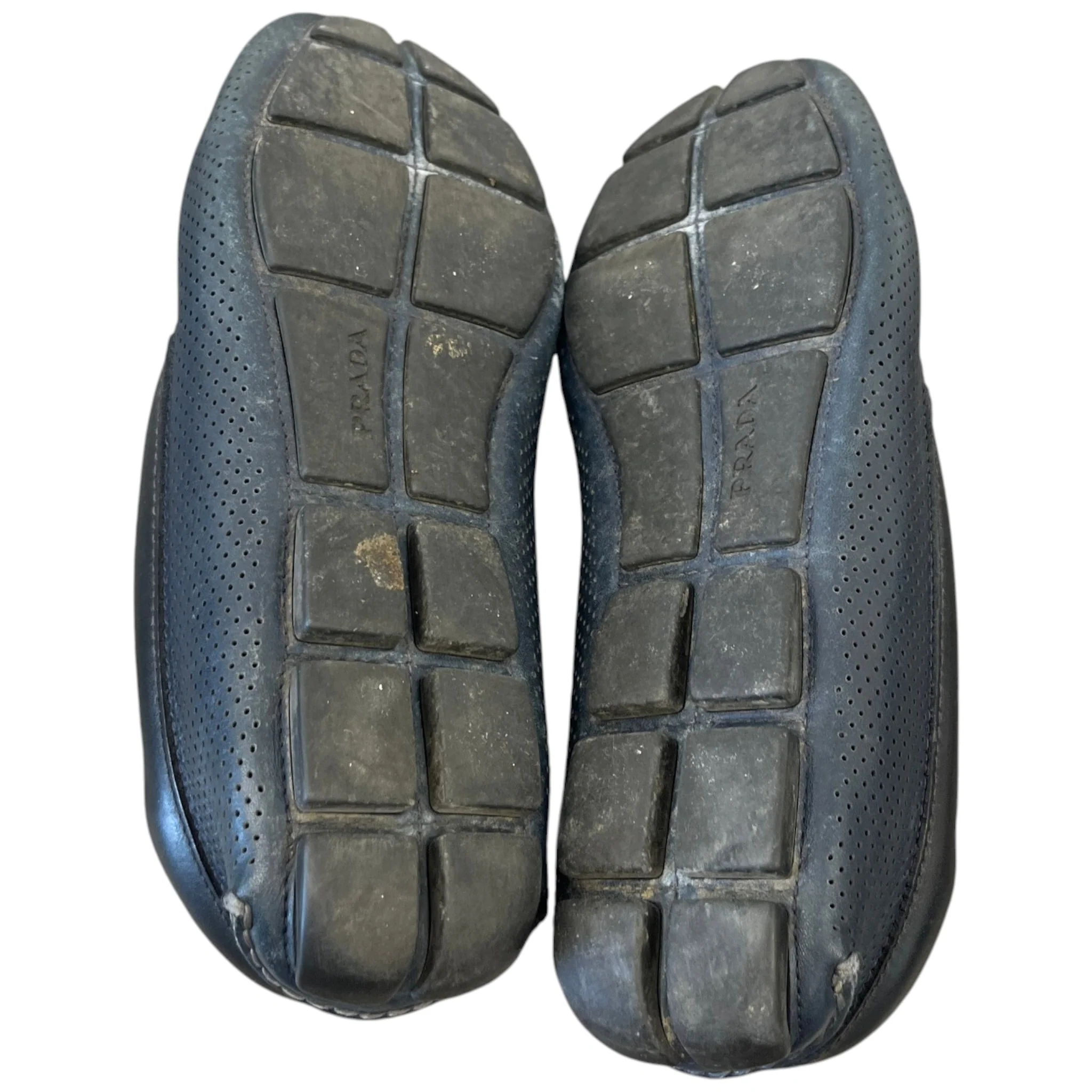 Men's Perforated Loafers Navy Size EU 42 / UK 8 - Image 11