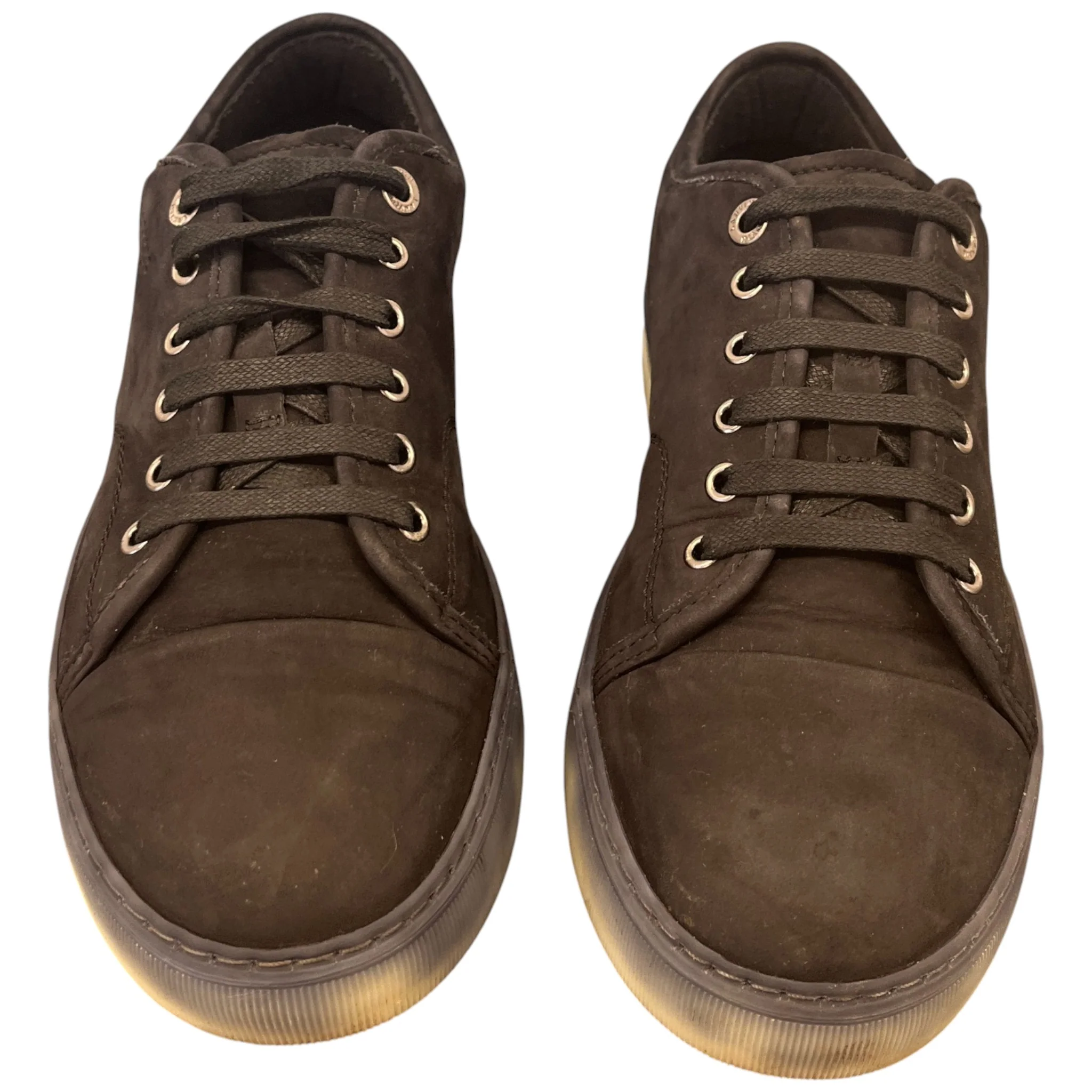 Men's Perforated Low Trainers Black Size EU 40 / UK 6 - Image 6
