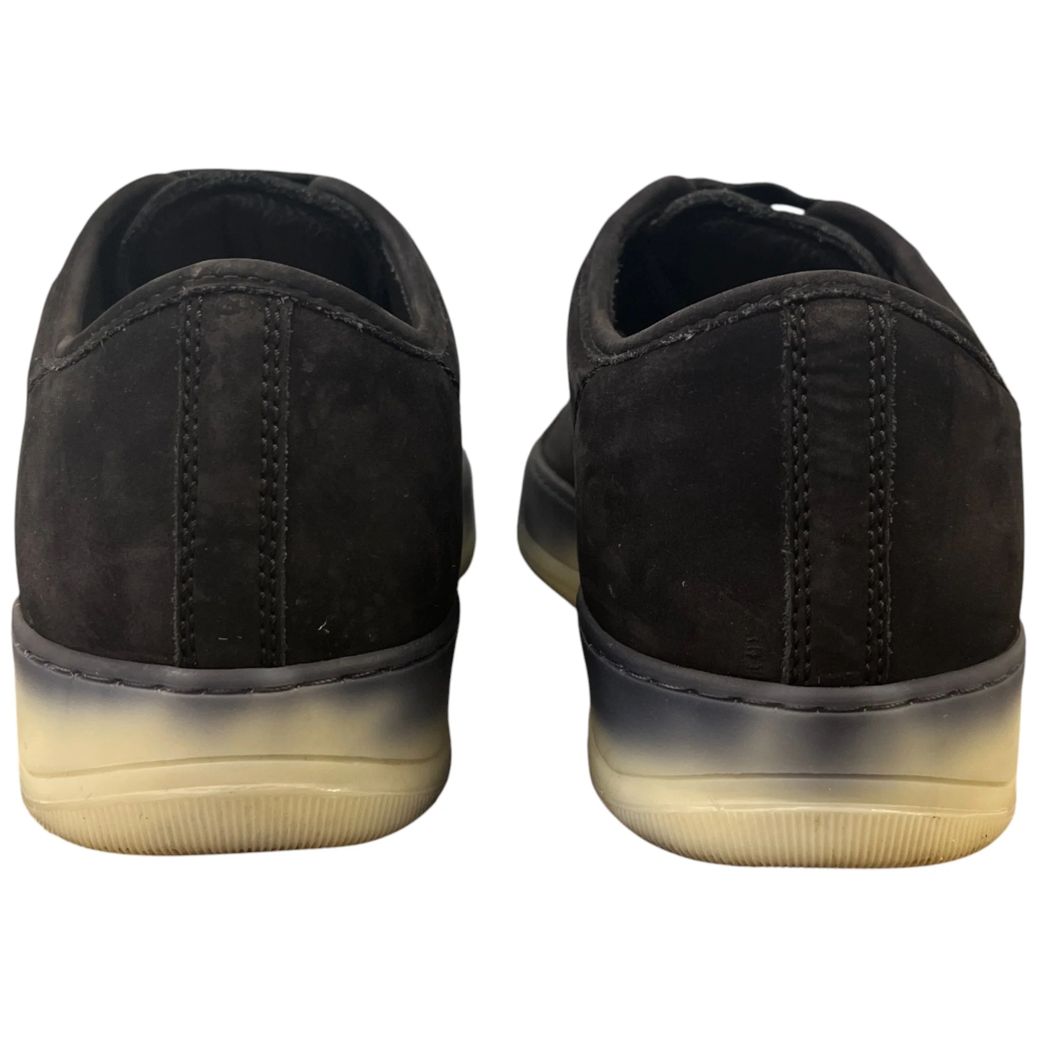 Men's Perforated Low Trainers Black Size EU 40 / UK 6 - Image 7
