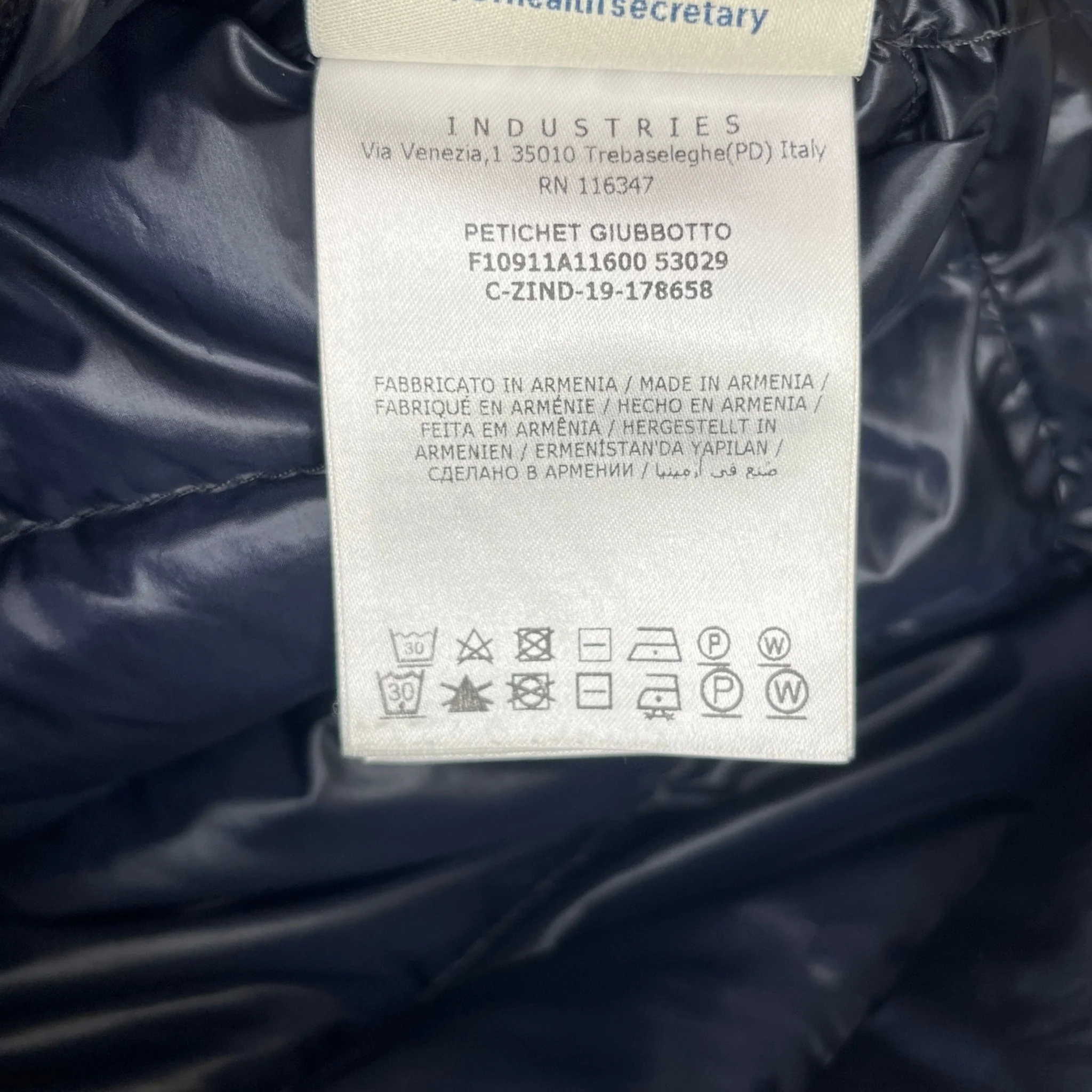 Men's Petichet Down Jacket Navy Size 4 / XL - Image 10