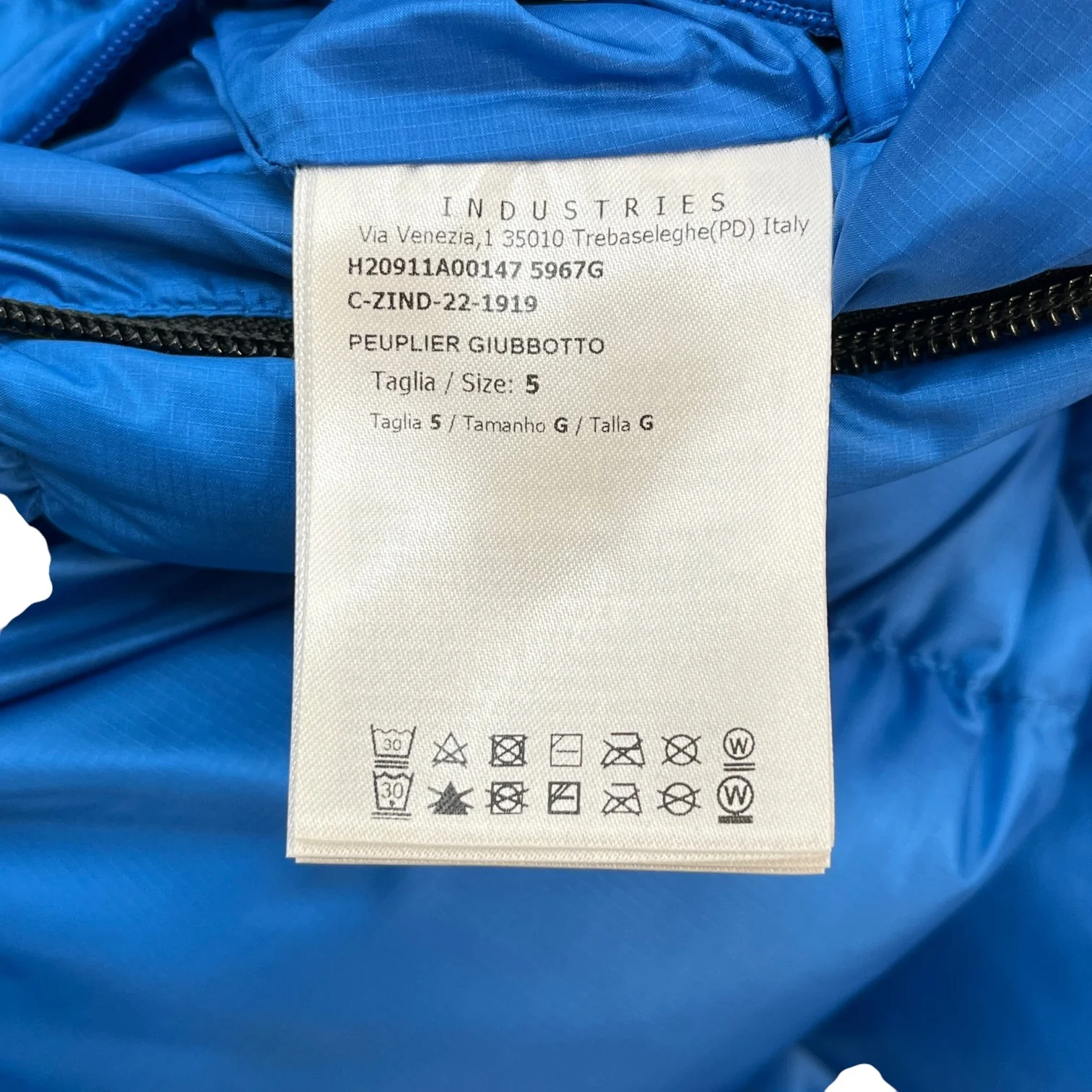 Men's Peuplier Down Jacket Blue Size 5 / XXL - Image 9