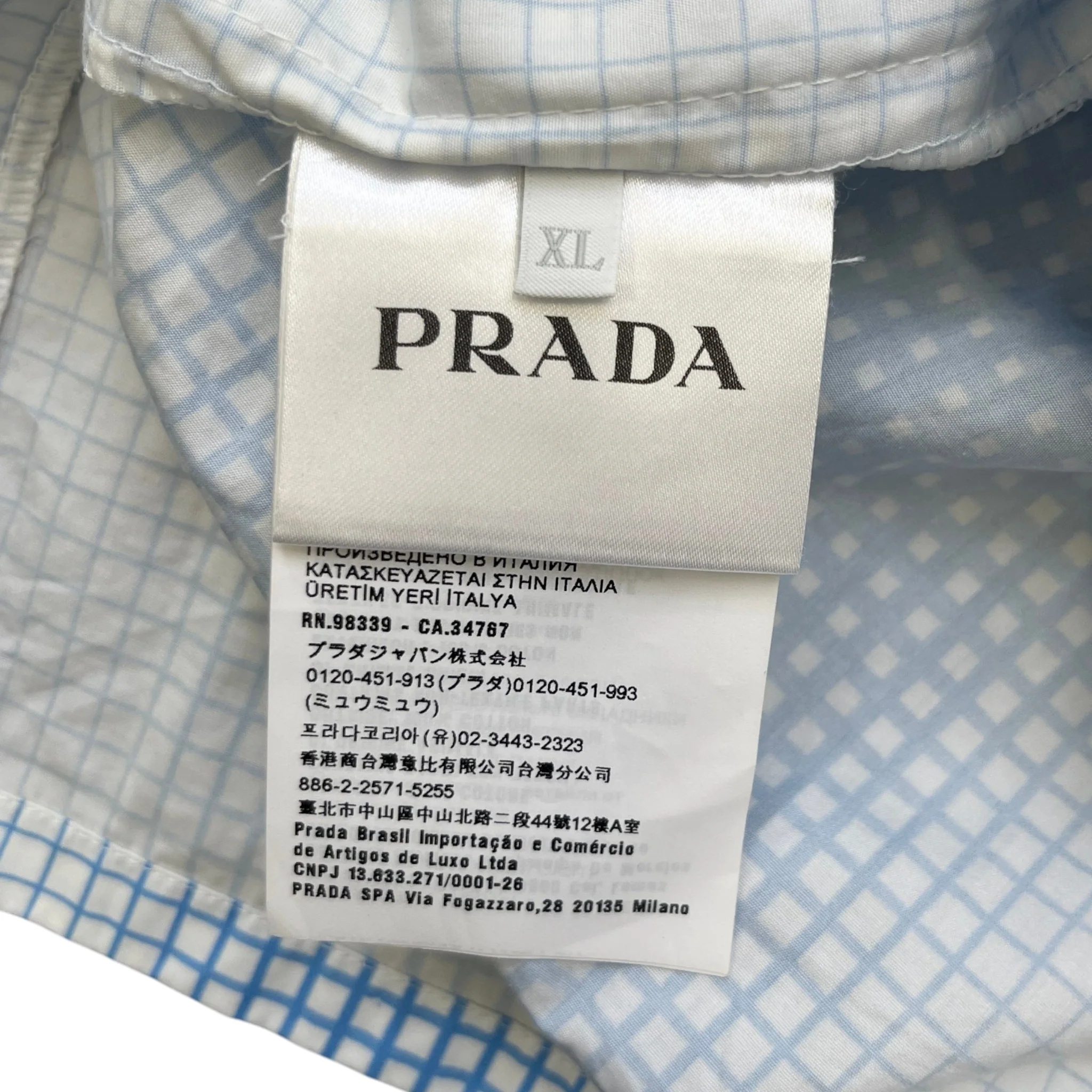Men's Pixel Triangle Logo Short Sleeve Shirt Blue Size XL - Image 6