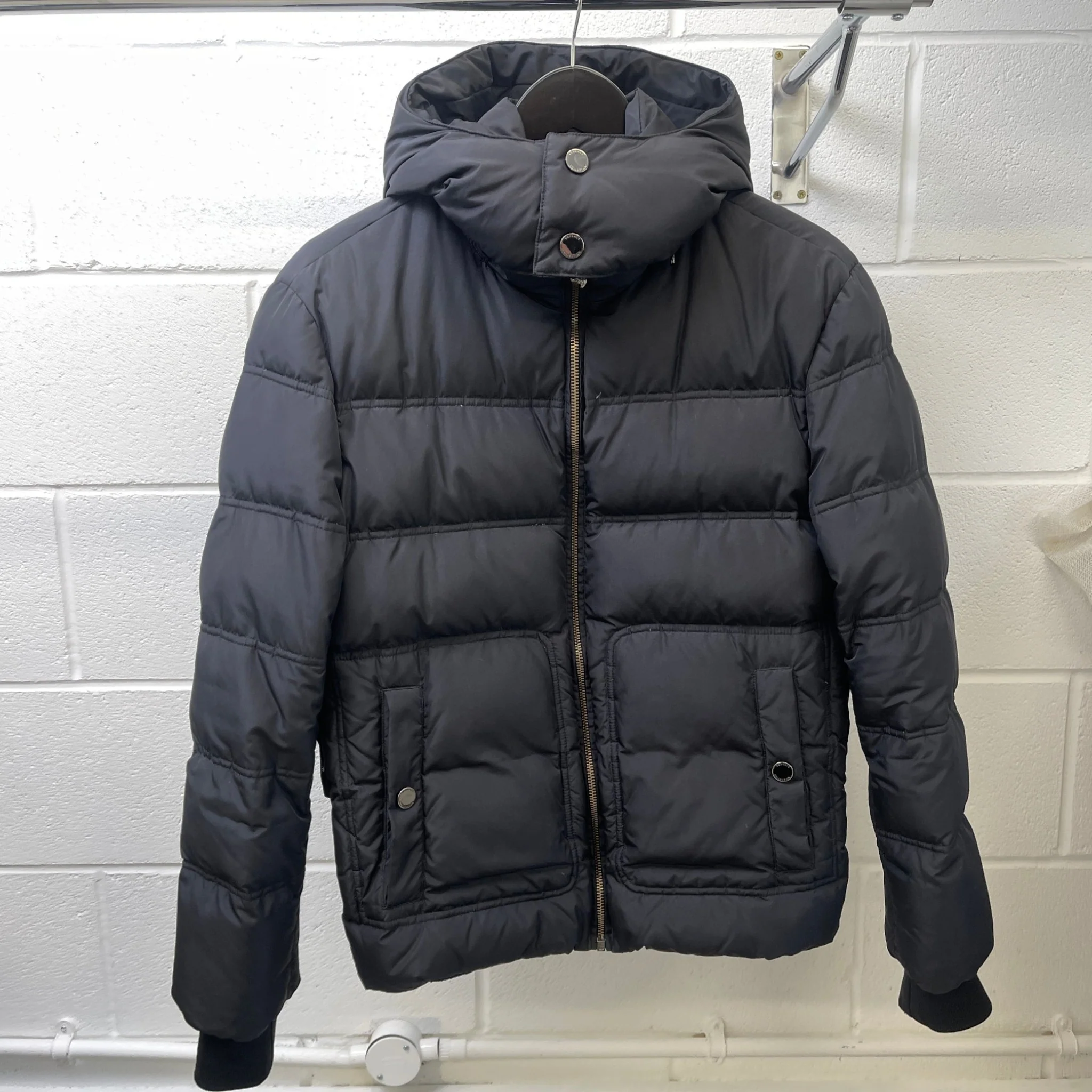 Men's Plain Down Jacket Black Size IT 48 / M - Image 11