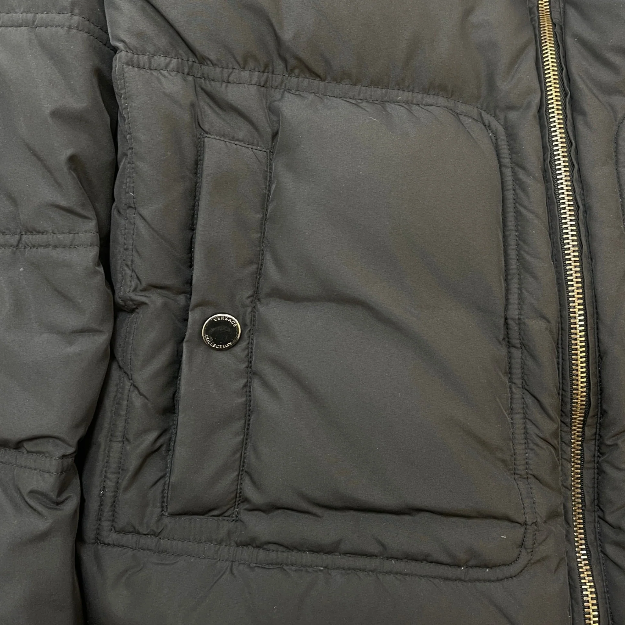 Men's Plain Down Jacket Black Size IT 48 / M - Image 7