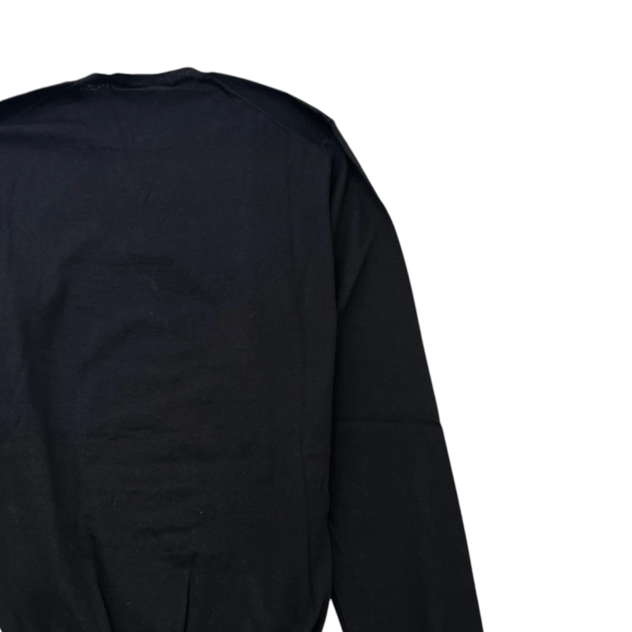 Men's Plain Wool Jumper Black Size IT 54 / UK XXL - Image 4