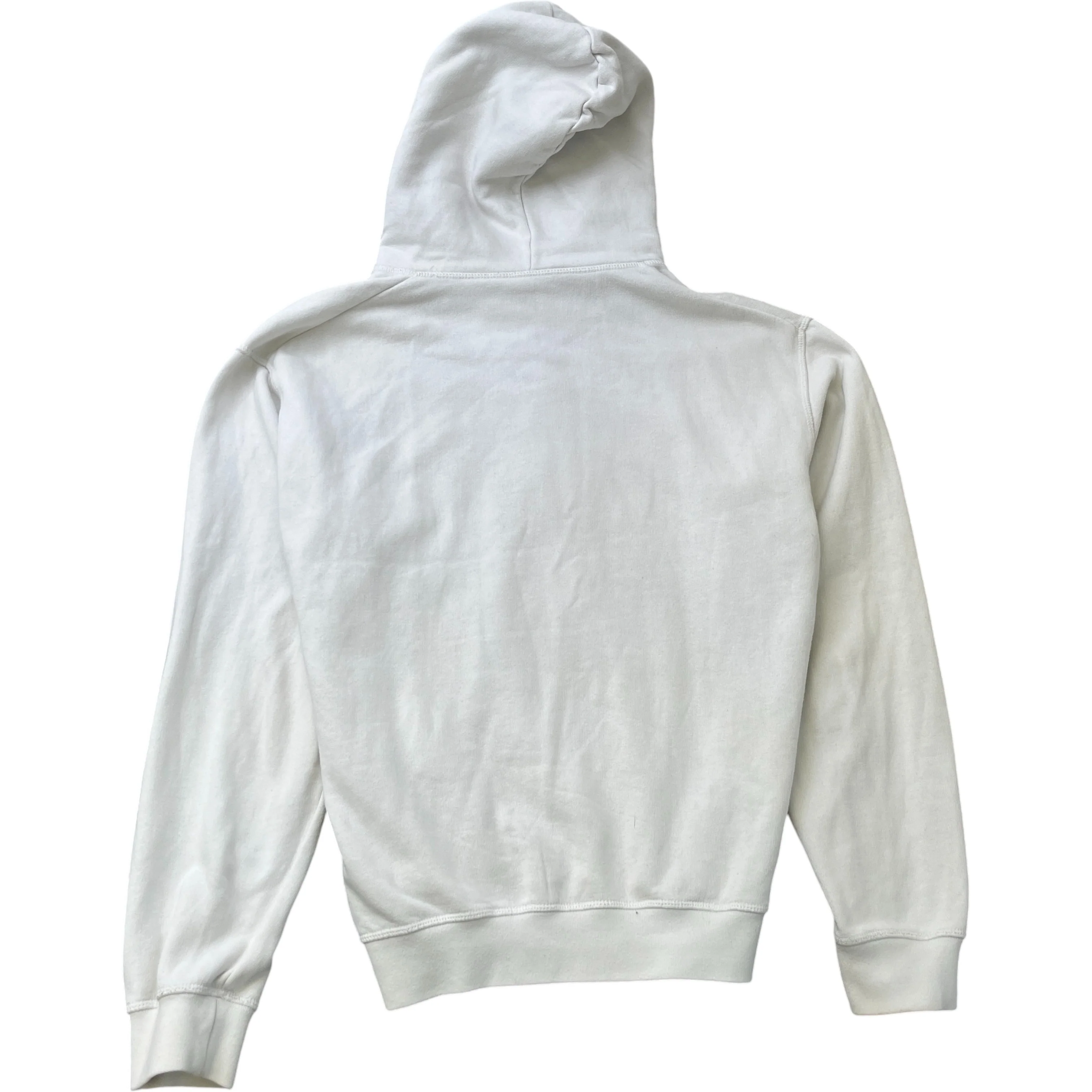 Men's Planet Logo Hoodie White Size L - Image 2