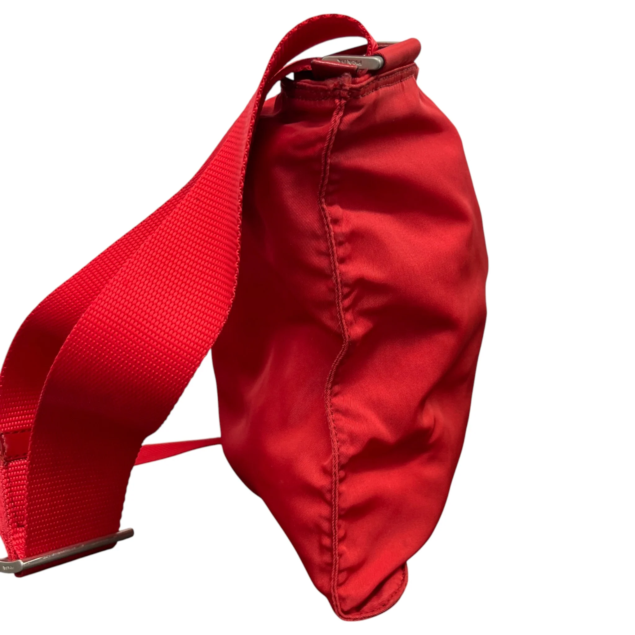 Men's Plaque Logo Bag Red - Image 7
