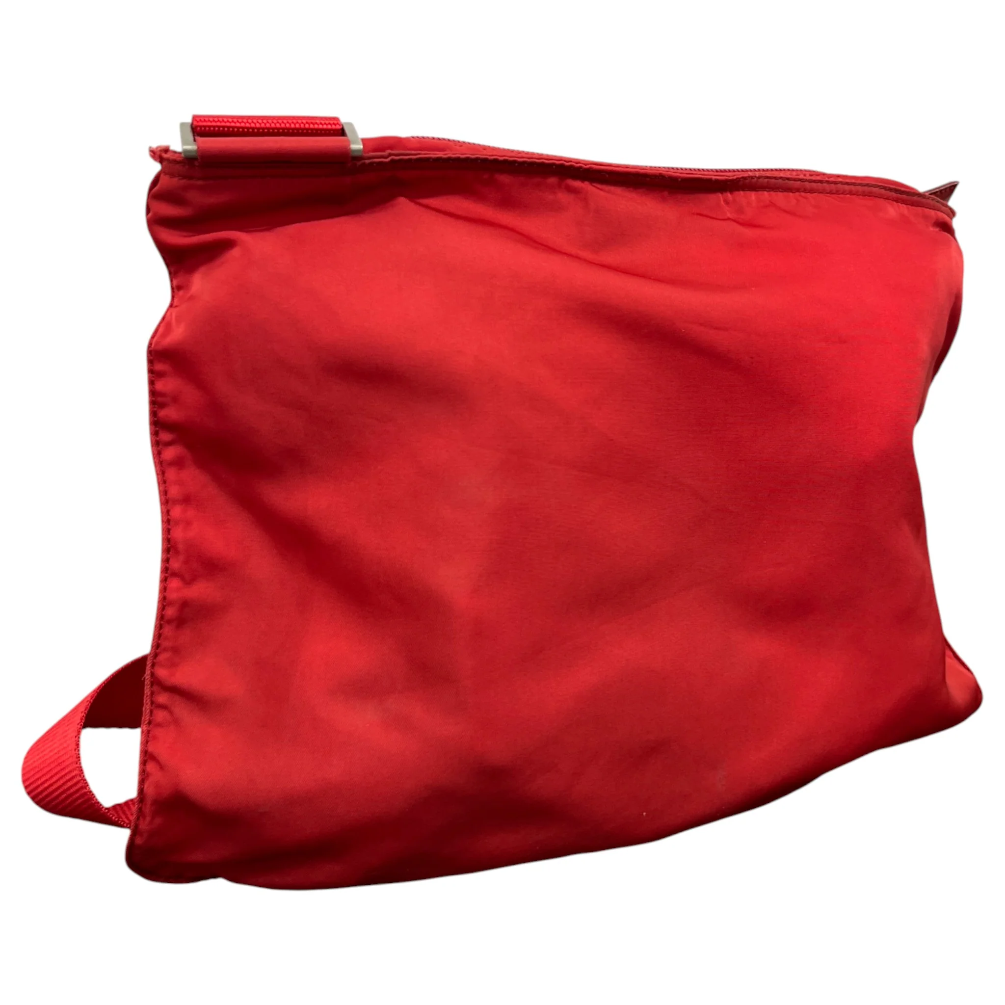 Men's Plaque Logo Bag Red - Image 9