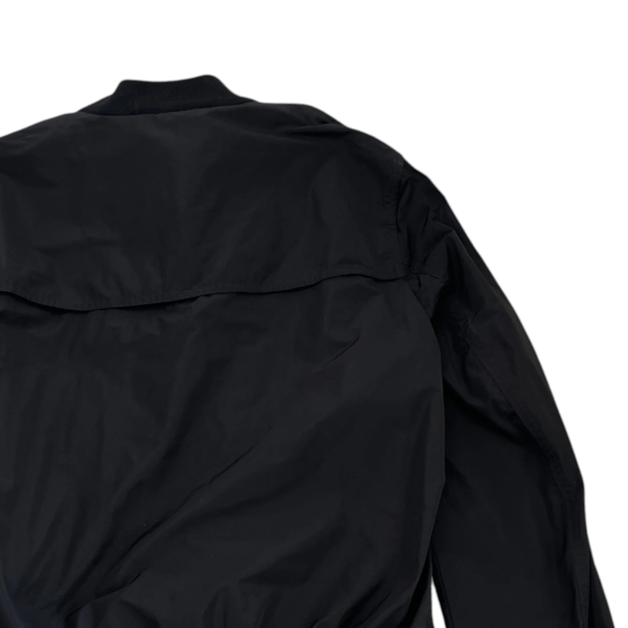Men's Plaque Logo Bomber Jacket Black Size M - Image 4