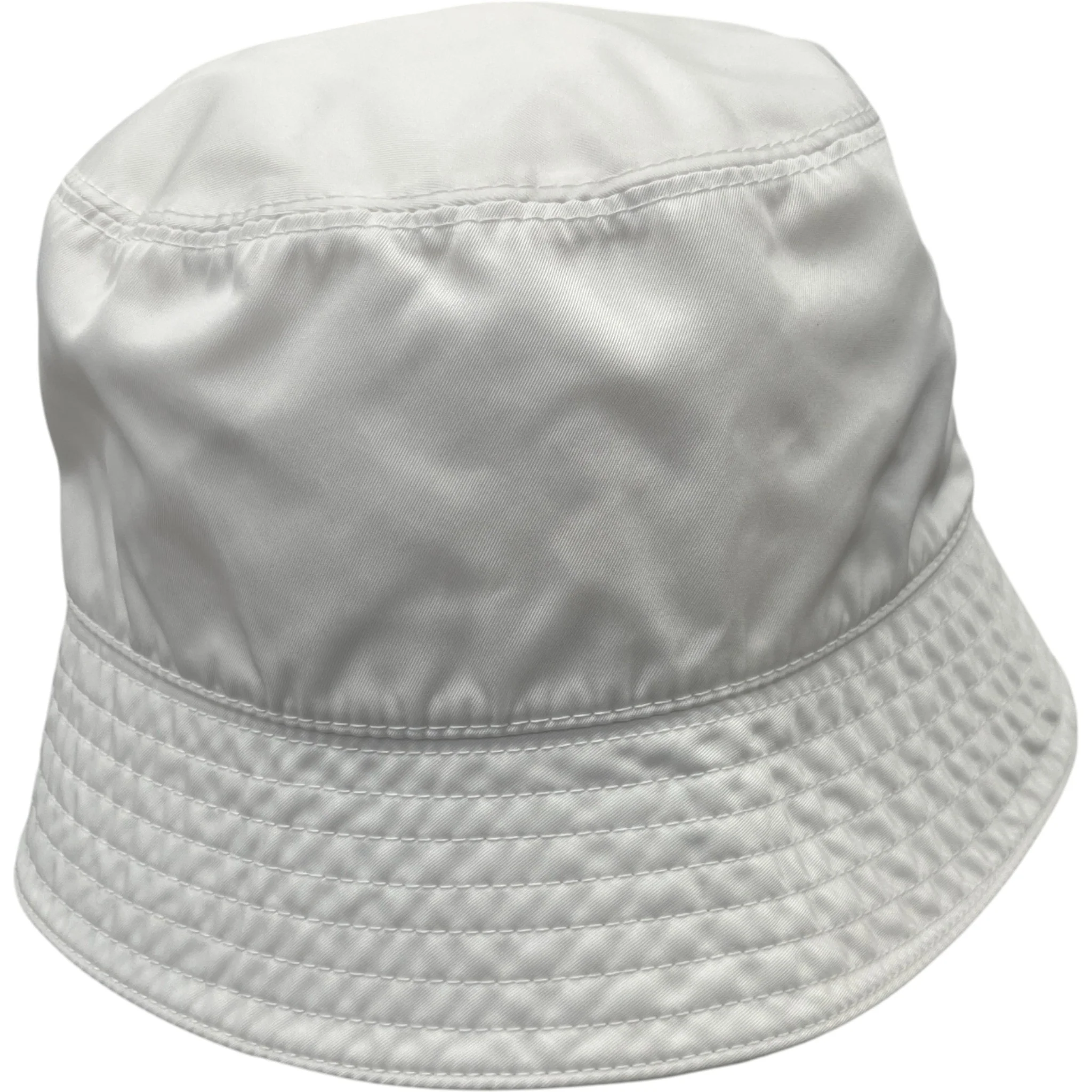 Men's Plaque Logo Bucket Hat White Size XXL - Image 4