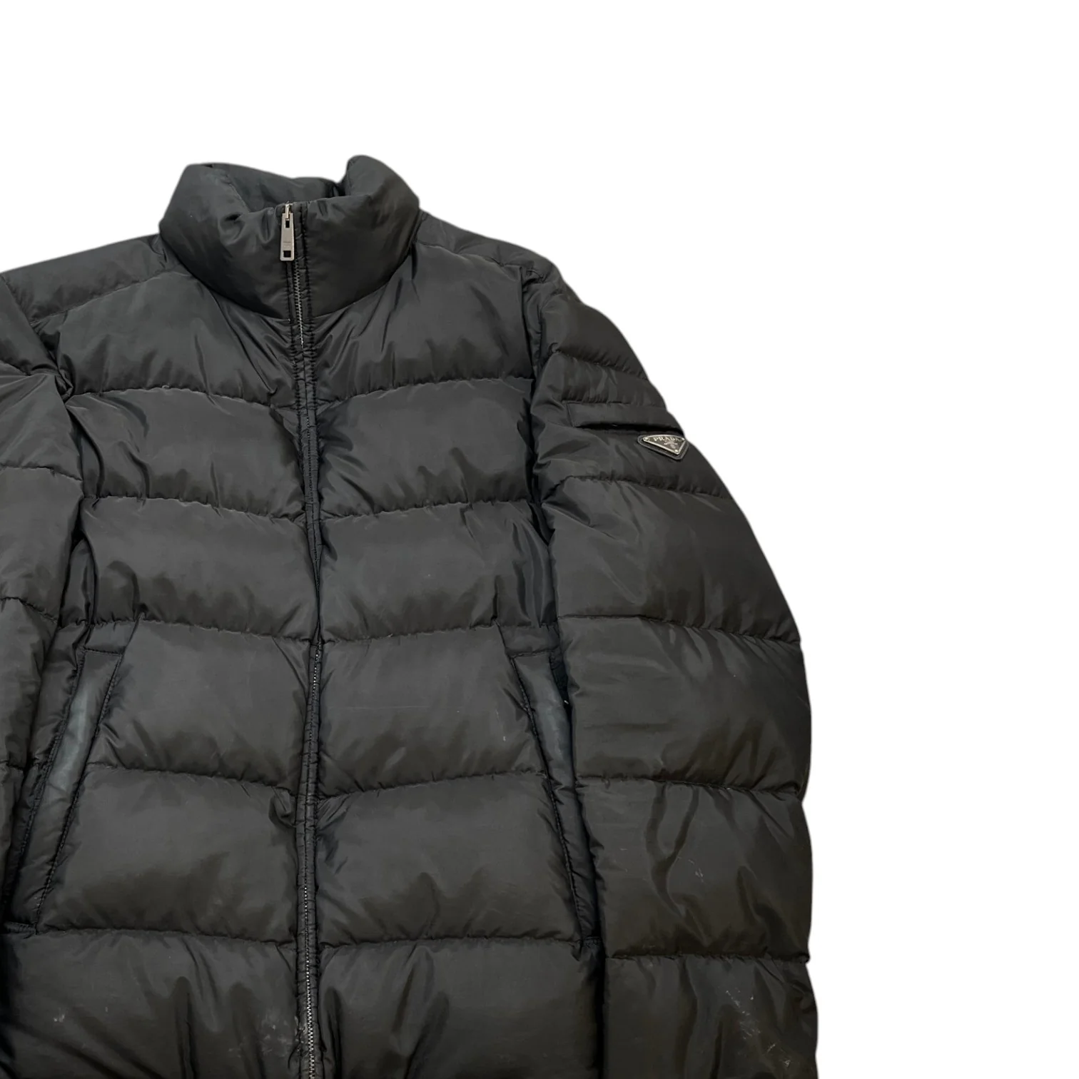 Men's Plaque Logo Down Jacket Black Size IT 52 / XL - Image 3