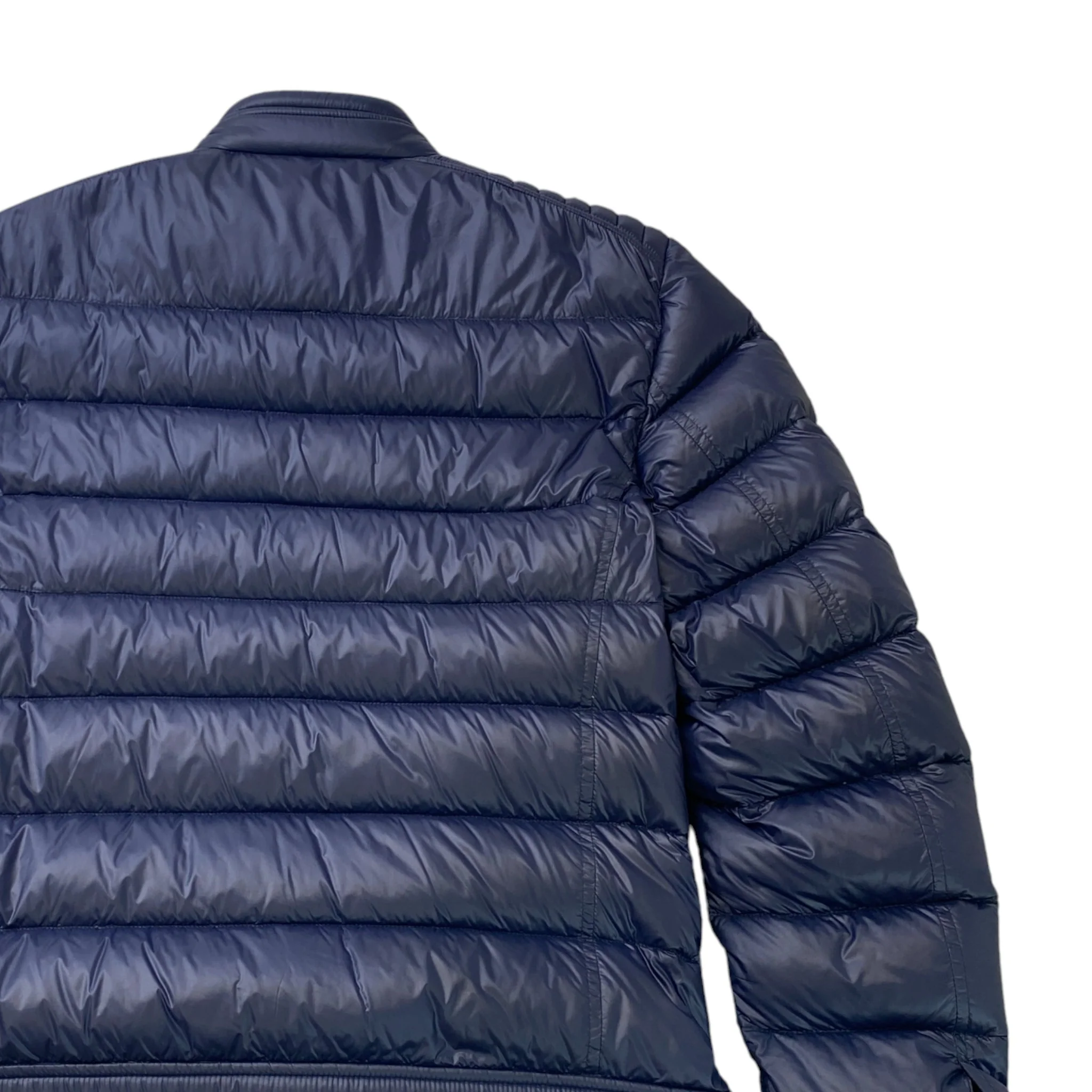 Men's Plaque Logo Down Jacket Blue Size IT 46 / S - Image 4