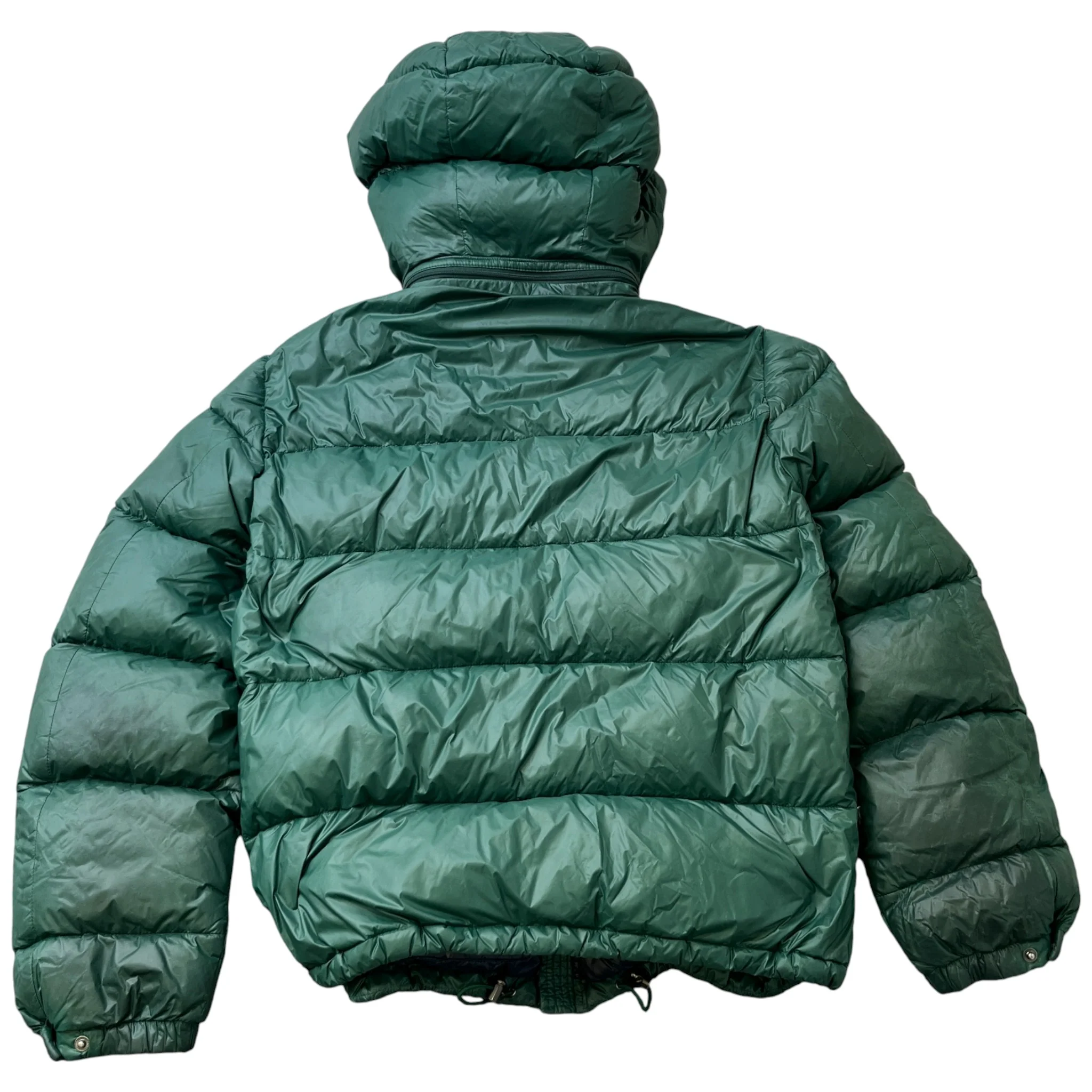 Men's Plaque Logo Down Jacket Green Size IT 52 / XL - Image 2