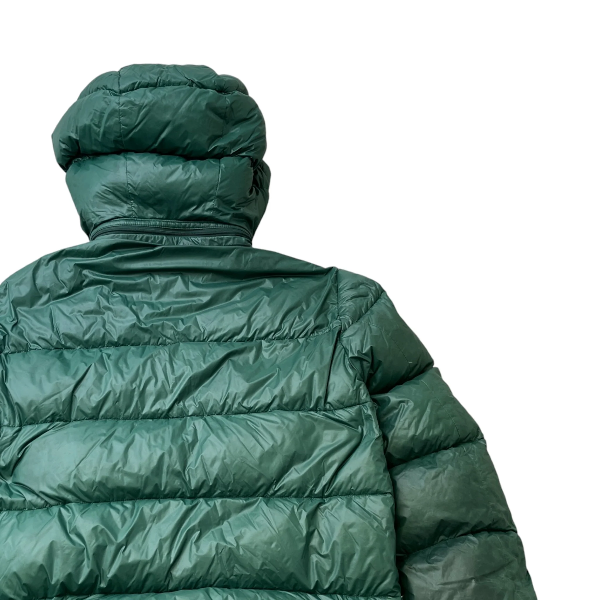 Men's Plaque Logo Down Jacket Green Size IT 52 / XL - Image 4