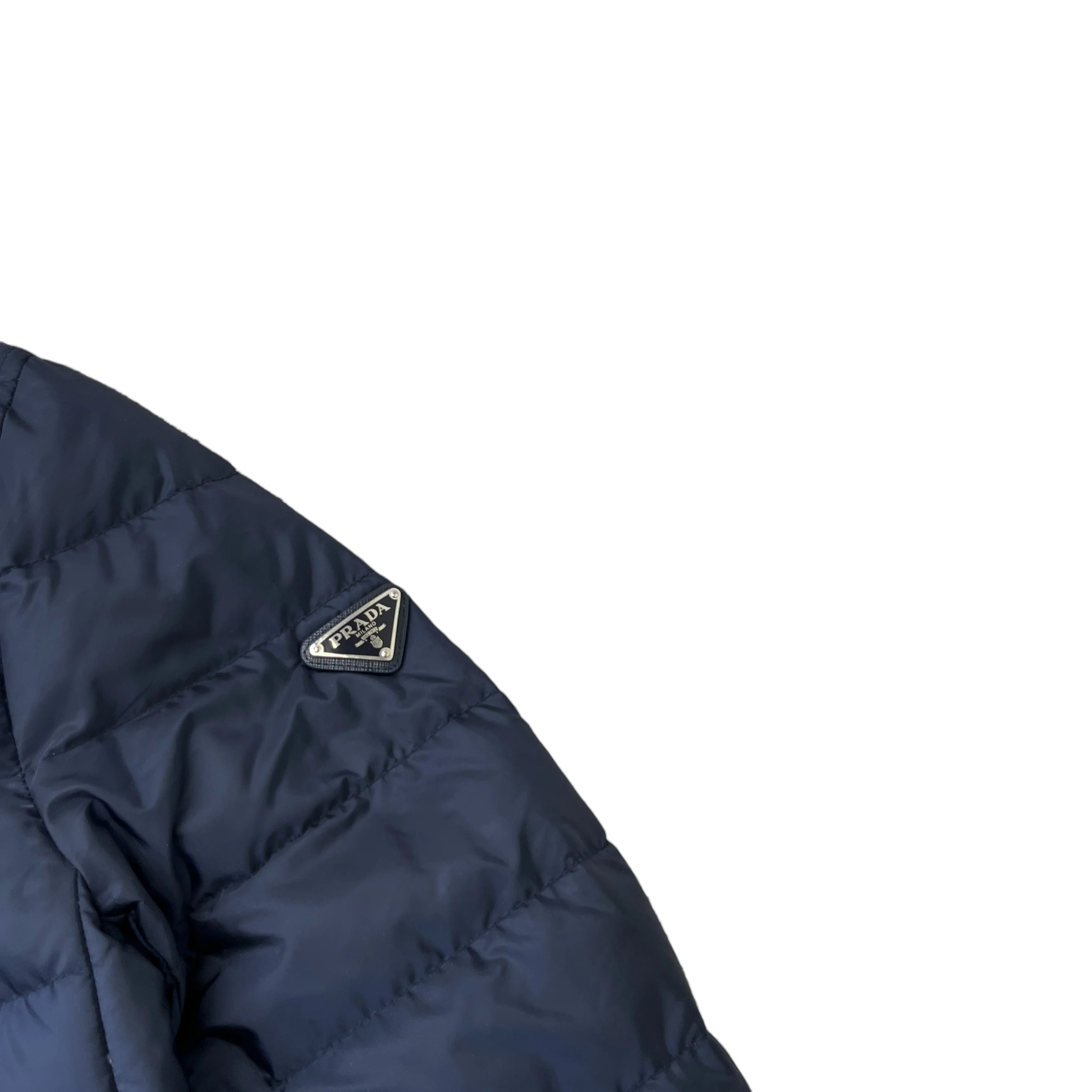 Men's Plaque Logo Down Jacket Navy Size IT 48 / M - Image 5