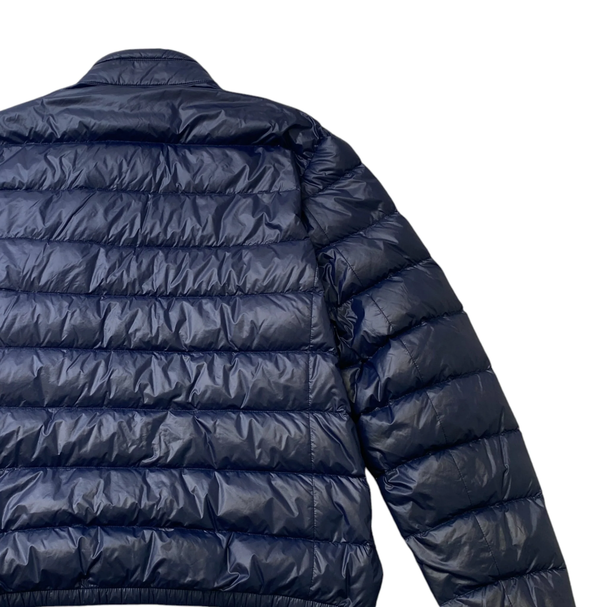 Men's Plaque Logo Down Jacket Navy Size IT 52 / XL - Image 4