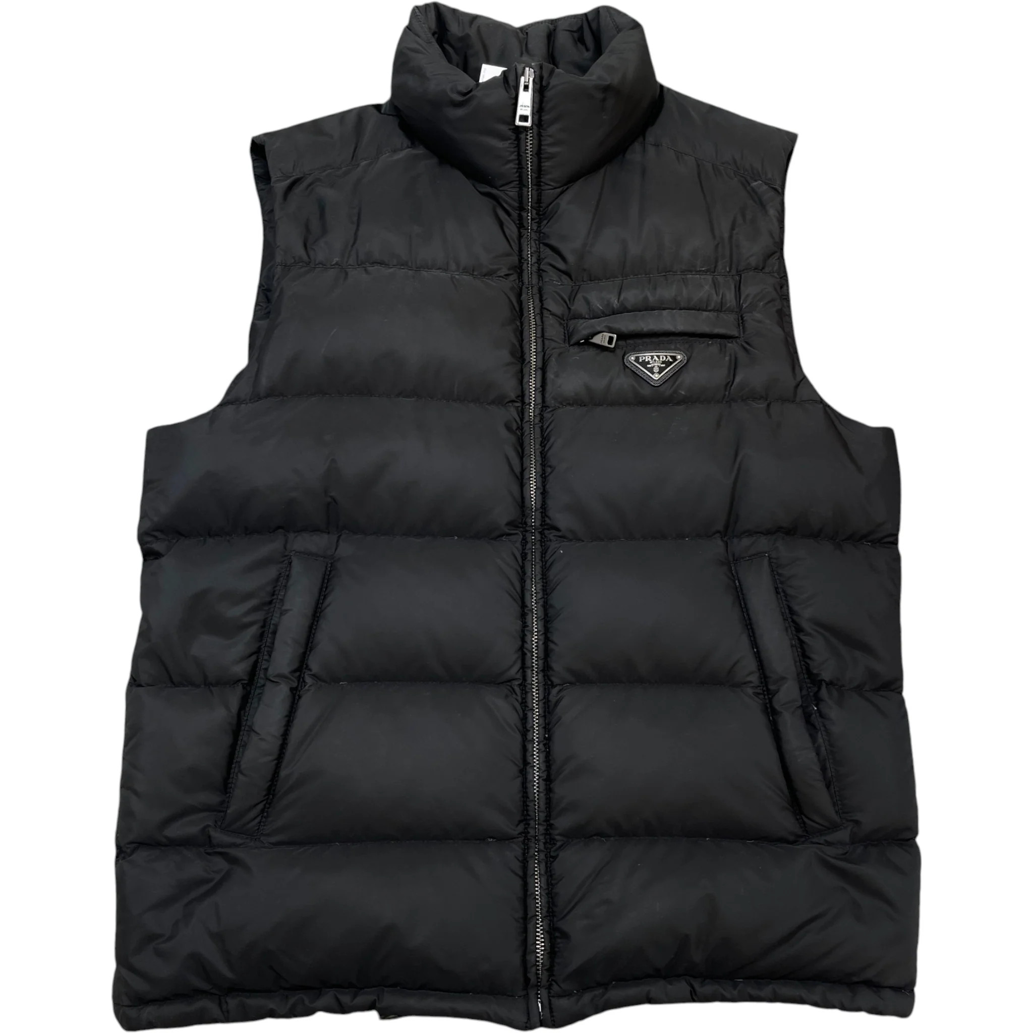 Men's Plaque Logo Gilet Black Size IT 50 / L