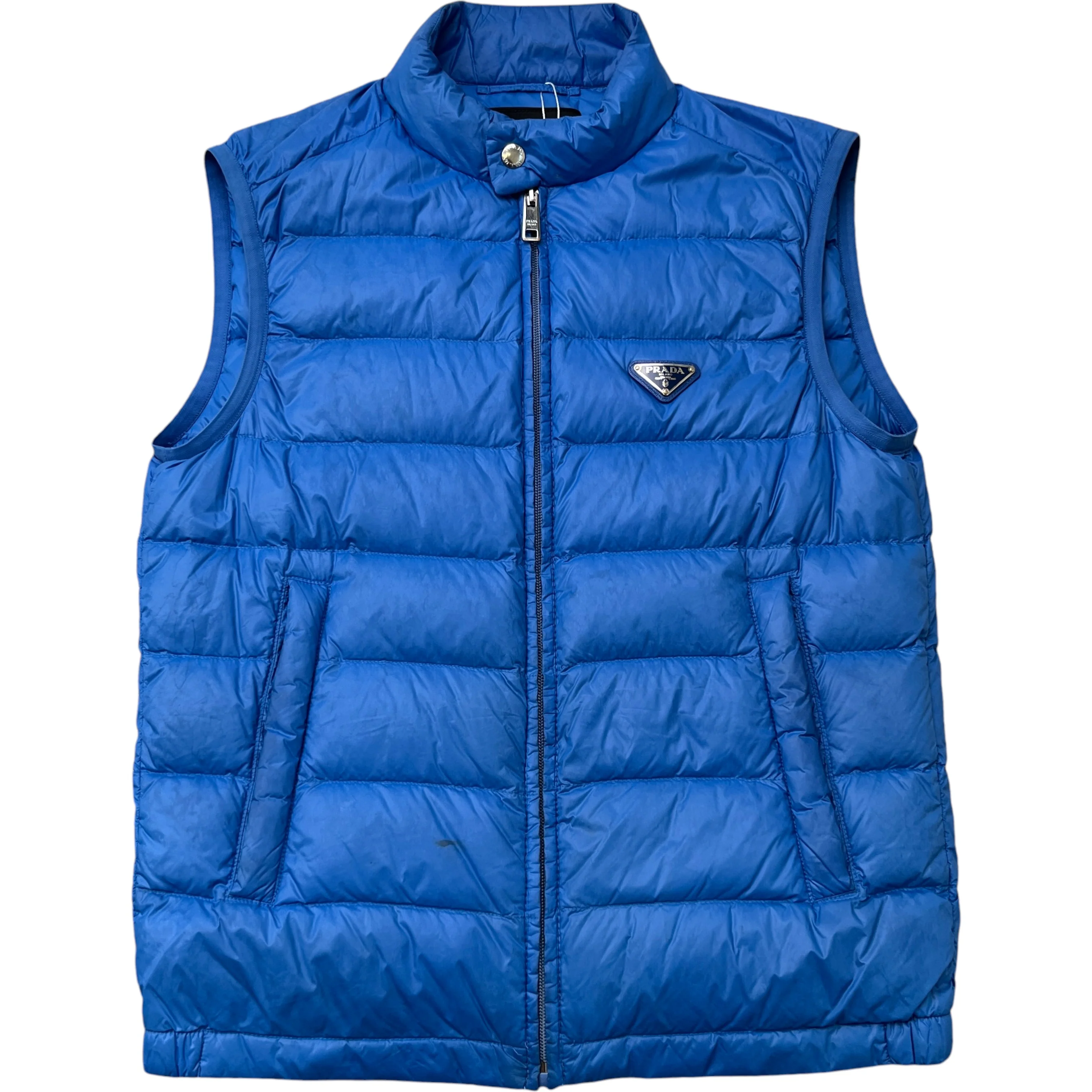 Men's Plaque Logo Gilet Blue Size IT 44 / XS