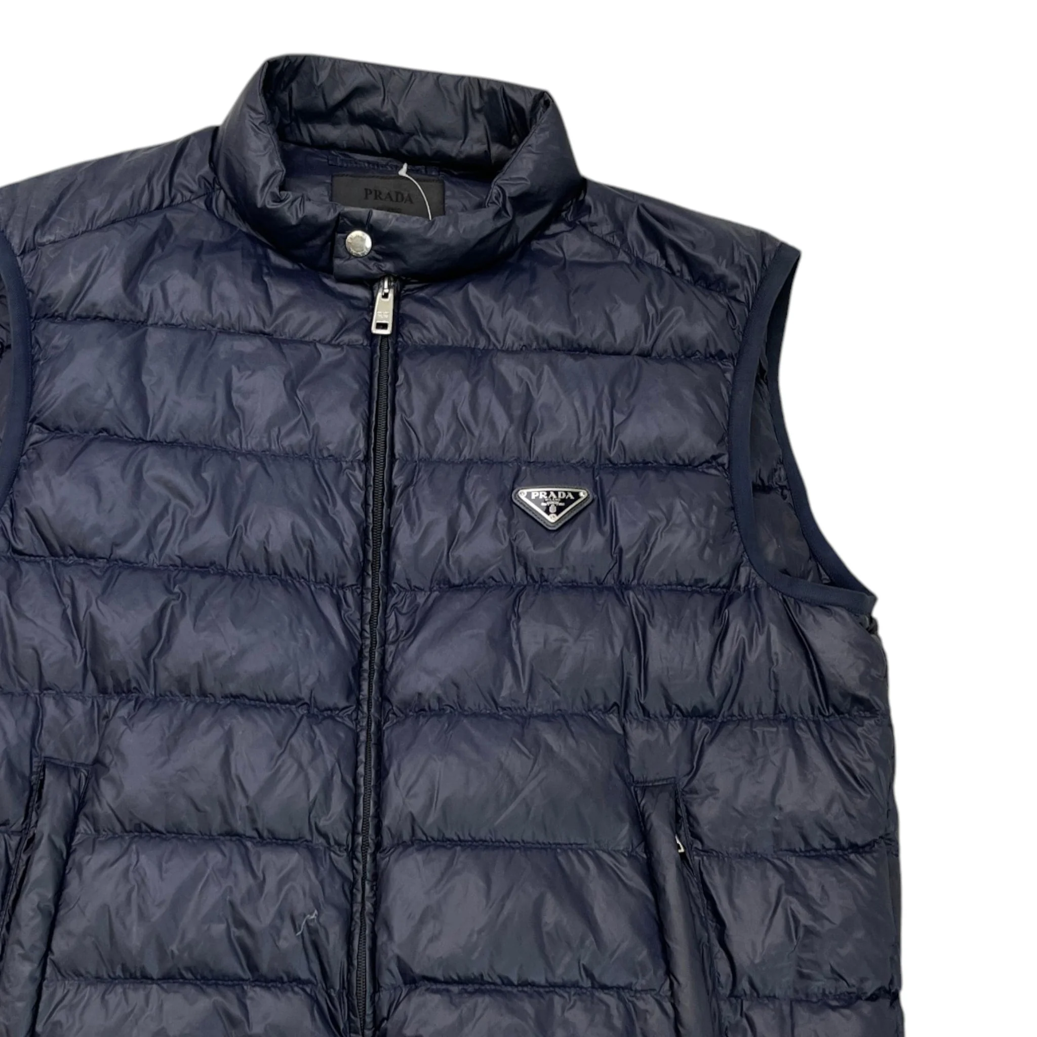 Men's Plaque Logo Gilet Navy Size IT 56 / XXXL - Image 3