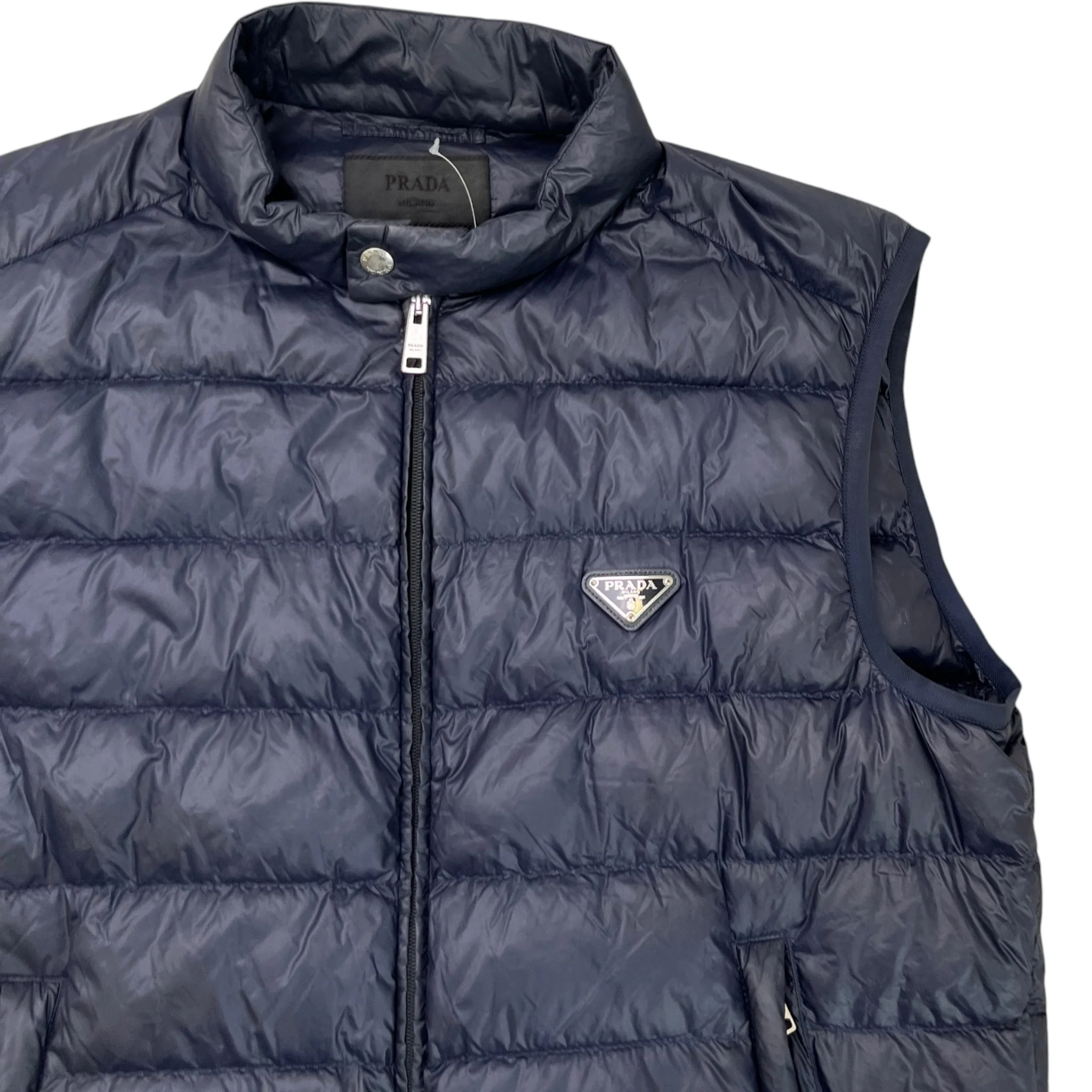 Men's Plaque Logo Gilet Navy Size IT 56 / XXXL - Image 5