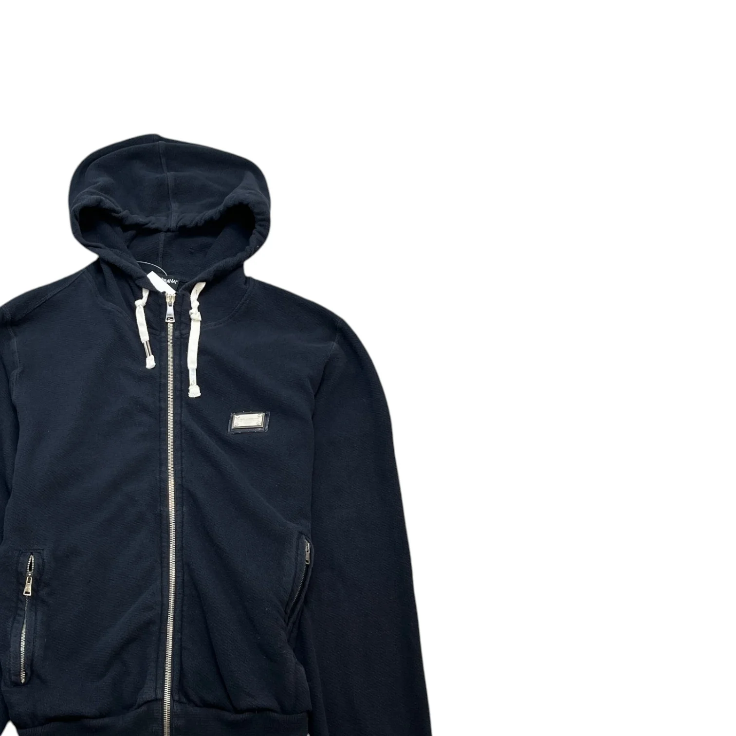 Men's Plaque Logo Hoodie Navy Size IT 46 / UK S - Image 3