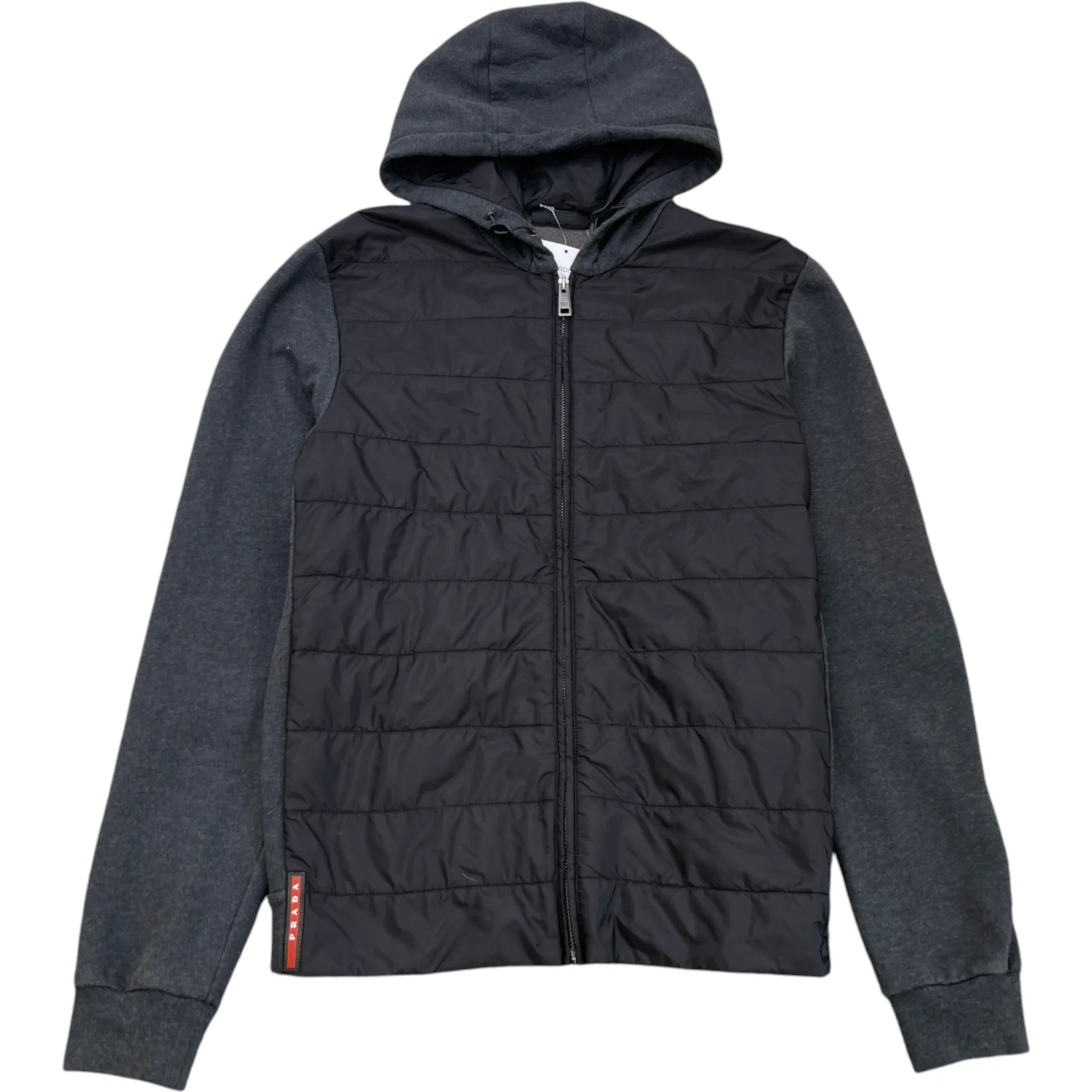 Men's Plaque Logo Jacket Grey Size M