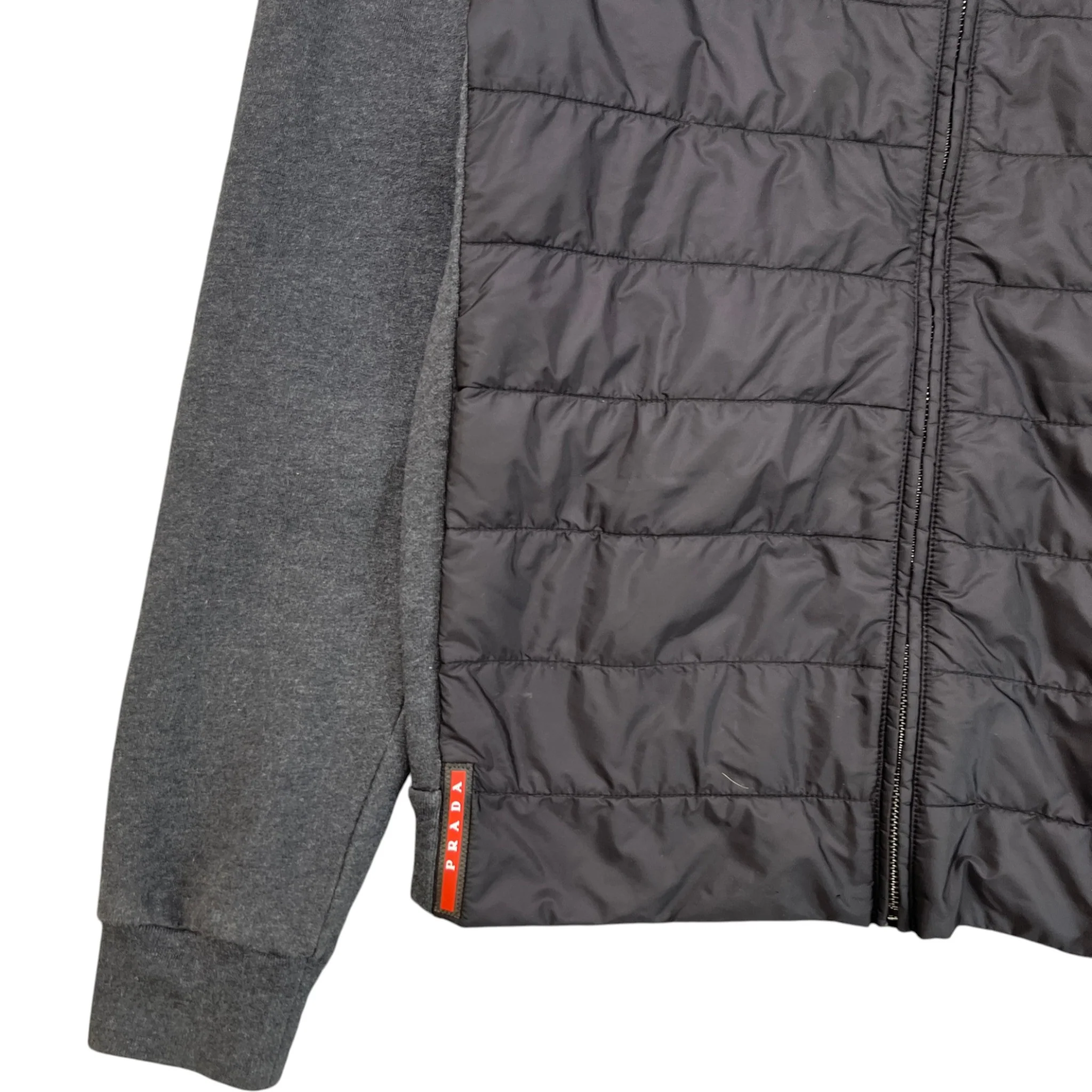 Men's Plaque Logo Jacket Grey Size M - Image 5