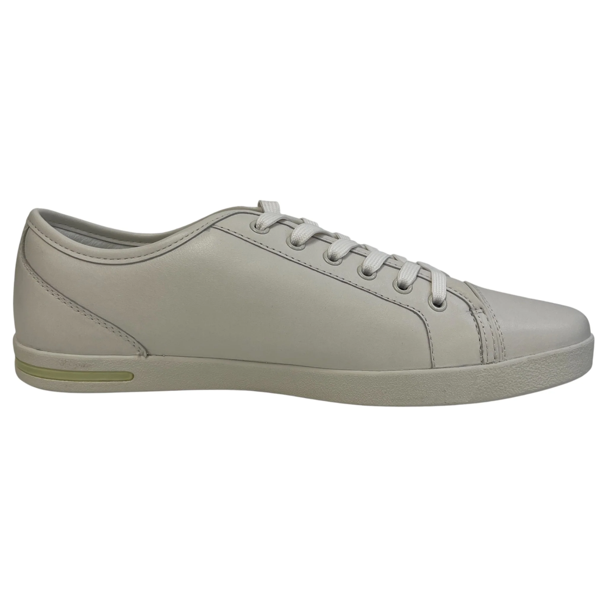 Men's Plaque Logo Low Trainers White Size EU 42 / UK 8 - Image 4