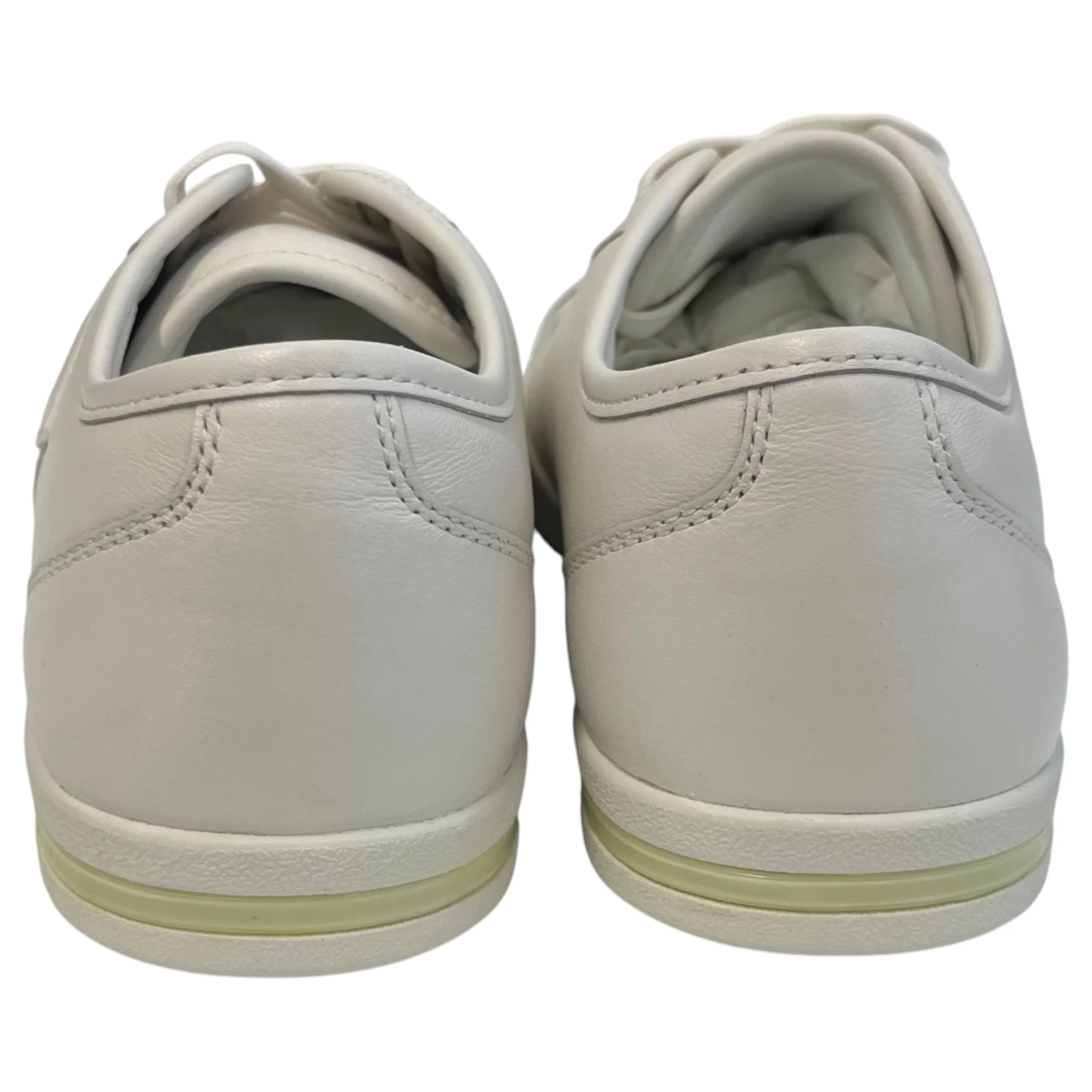 Men's Plaque Logo Low Trainers White Size EU 42 / UK 8 - Image 7