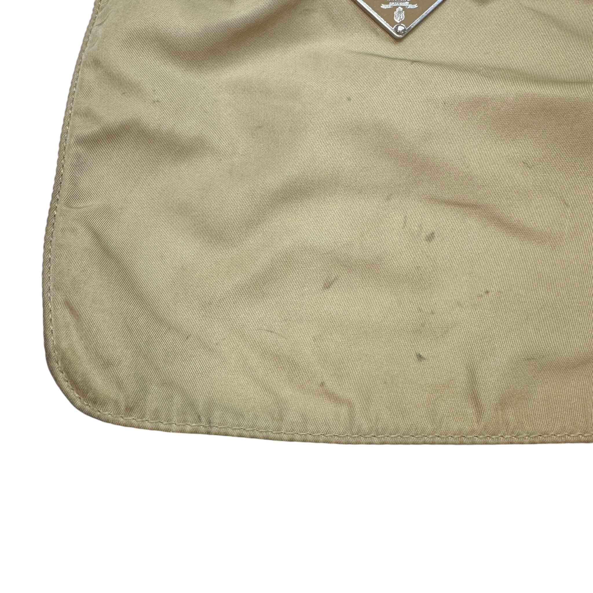 Men's Plaque Logo Messenger Bag Beige - Image 12