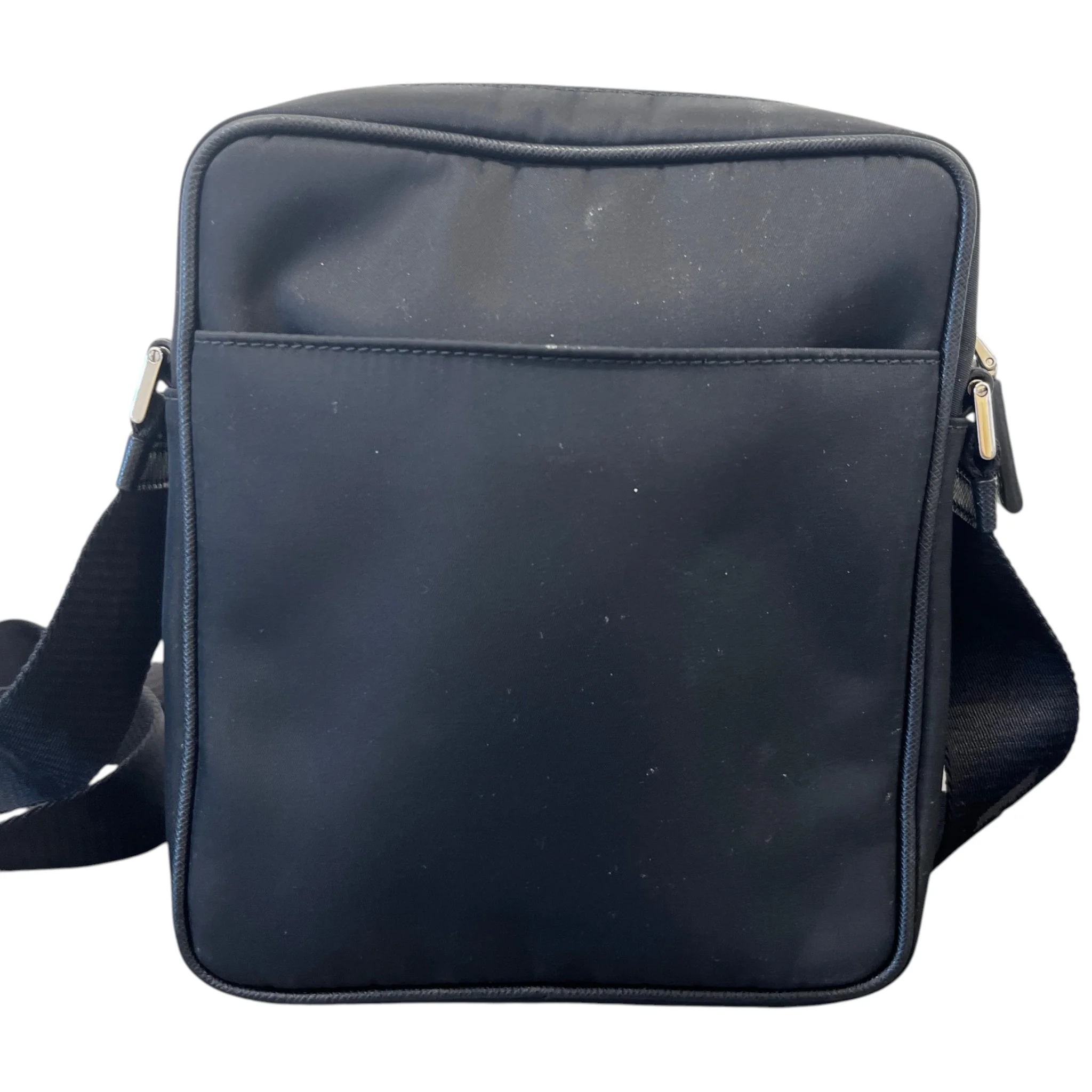 Men's Plaque Logo Messenger Bag Black - Image 4