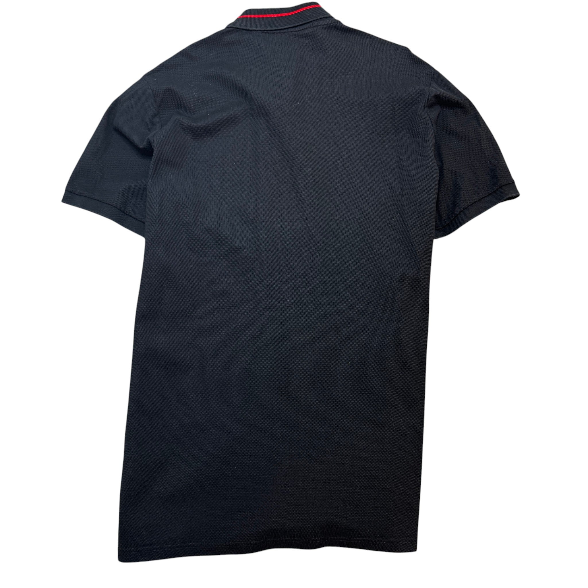 Men's Plaque Logo Polo Shirt Black Size XXL - Image 2