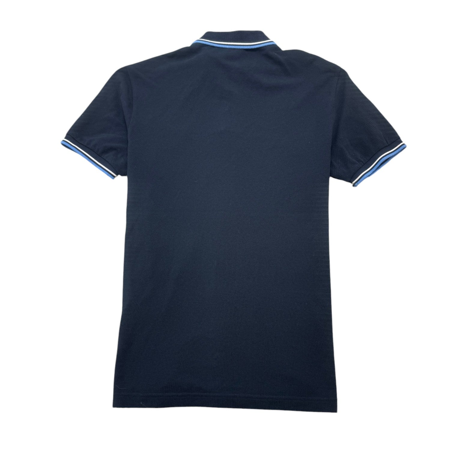 Men's Plaque Logo Polo Shirt Navy Size L - Image 2