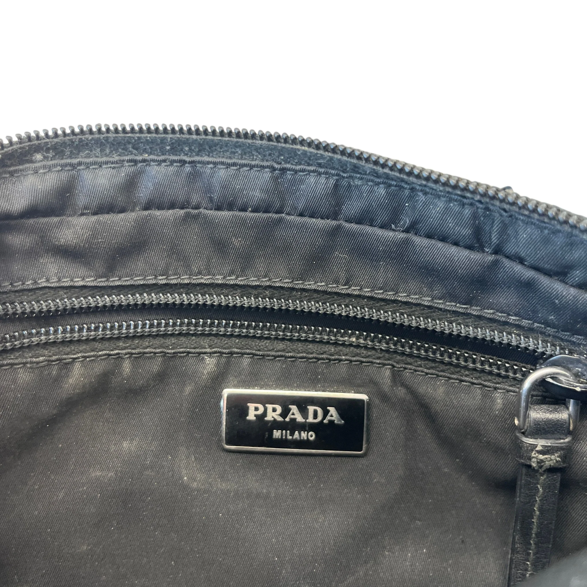 Men's Plaque Logo Studded Bag Black - Image 10