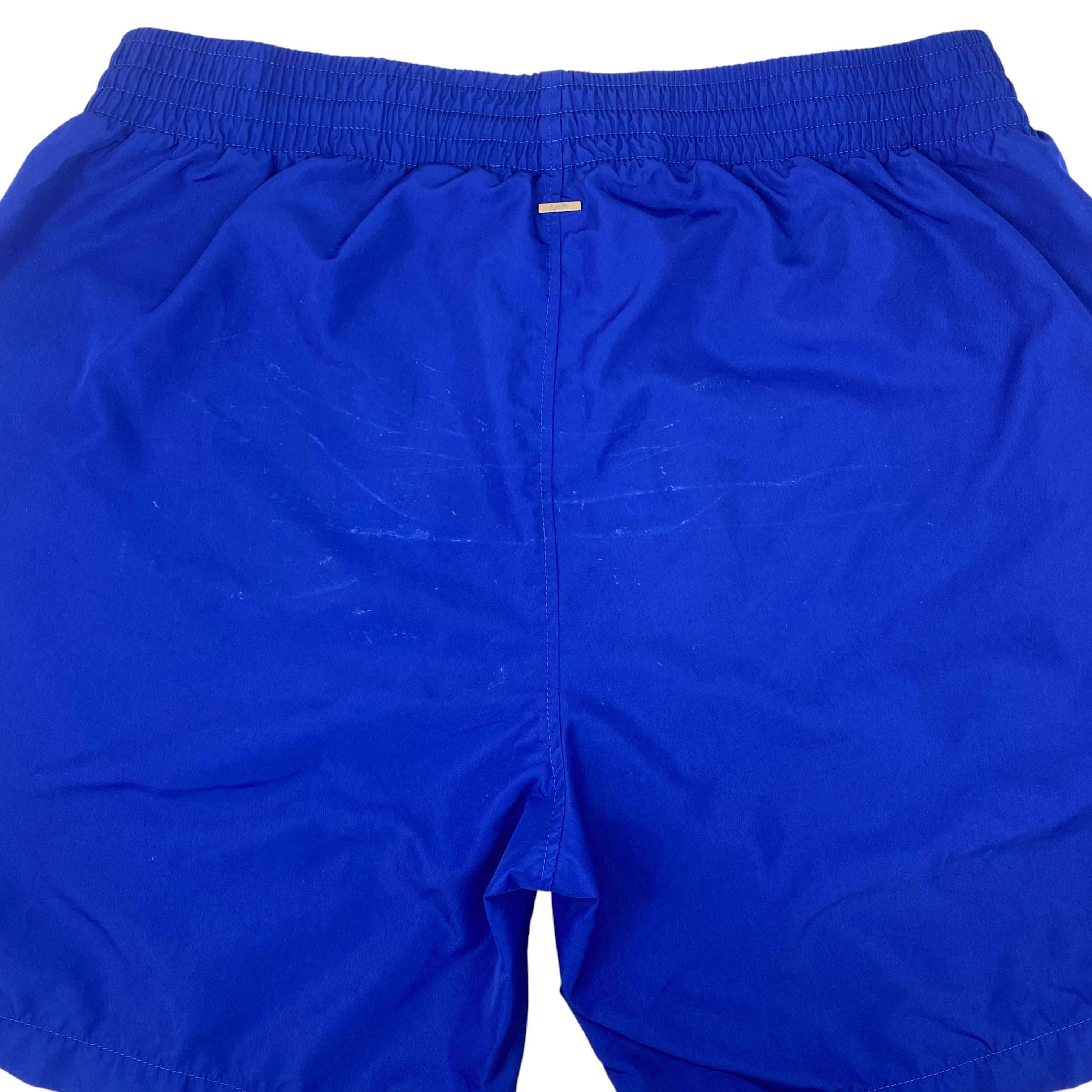 Men's Plaque Logo Swim Shorts Blue Size XL - Image 10