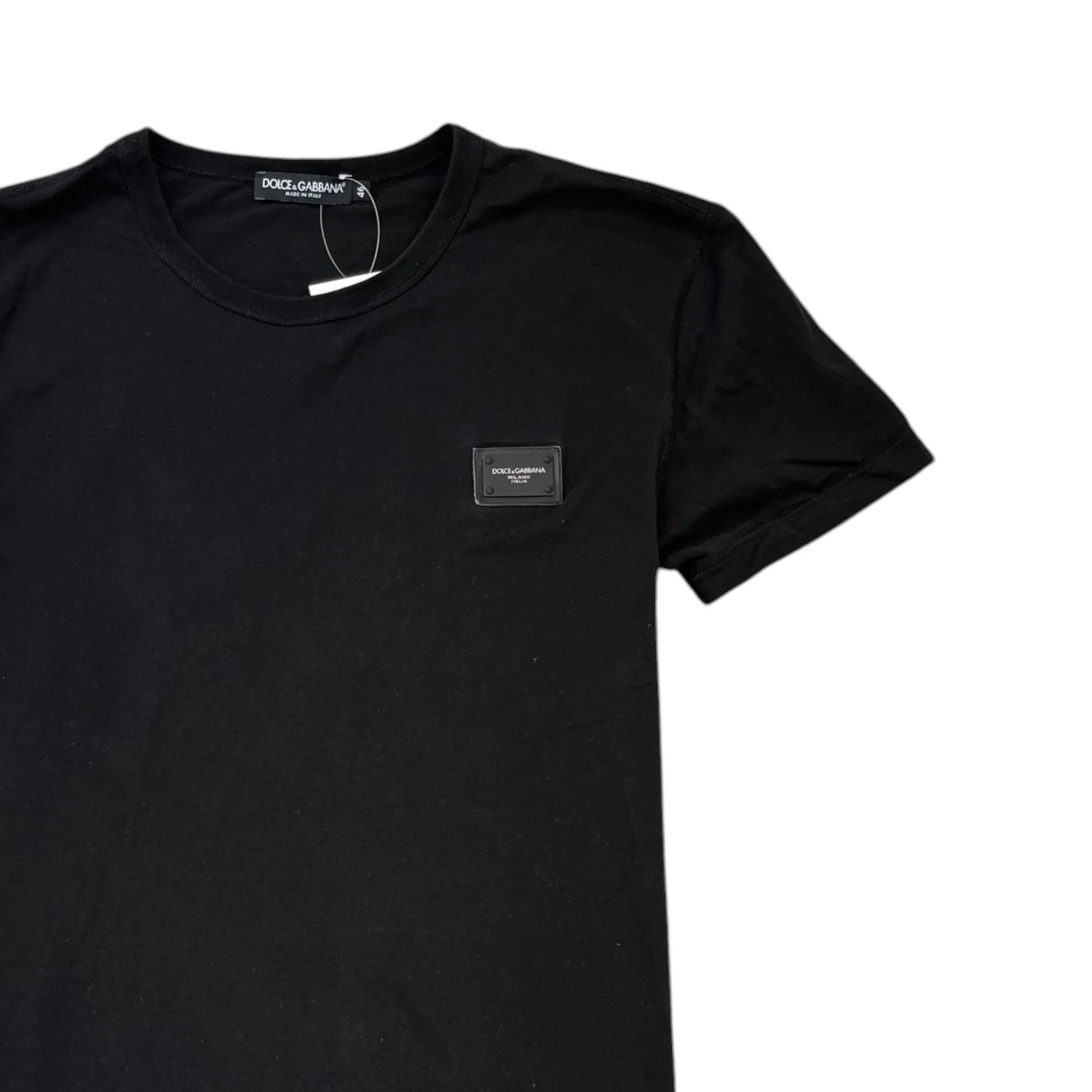 Men's Plaque Logo T-Shirt Black Size IT 46 / UK S - Image 3