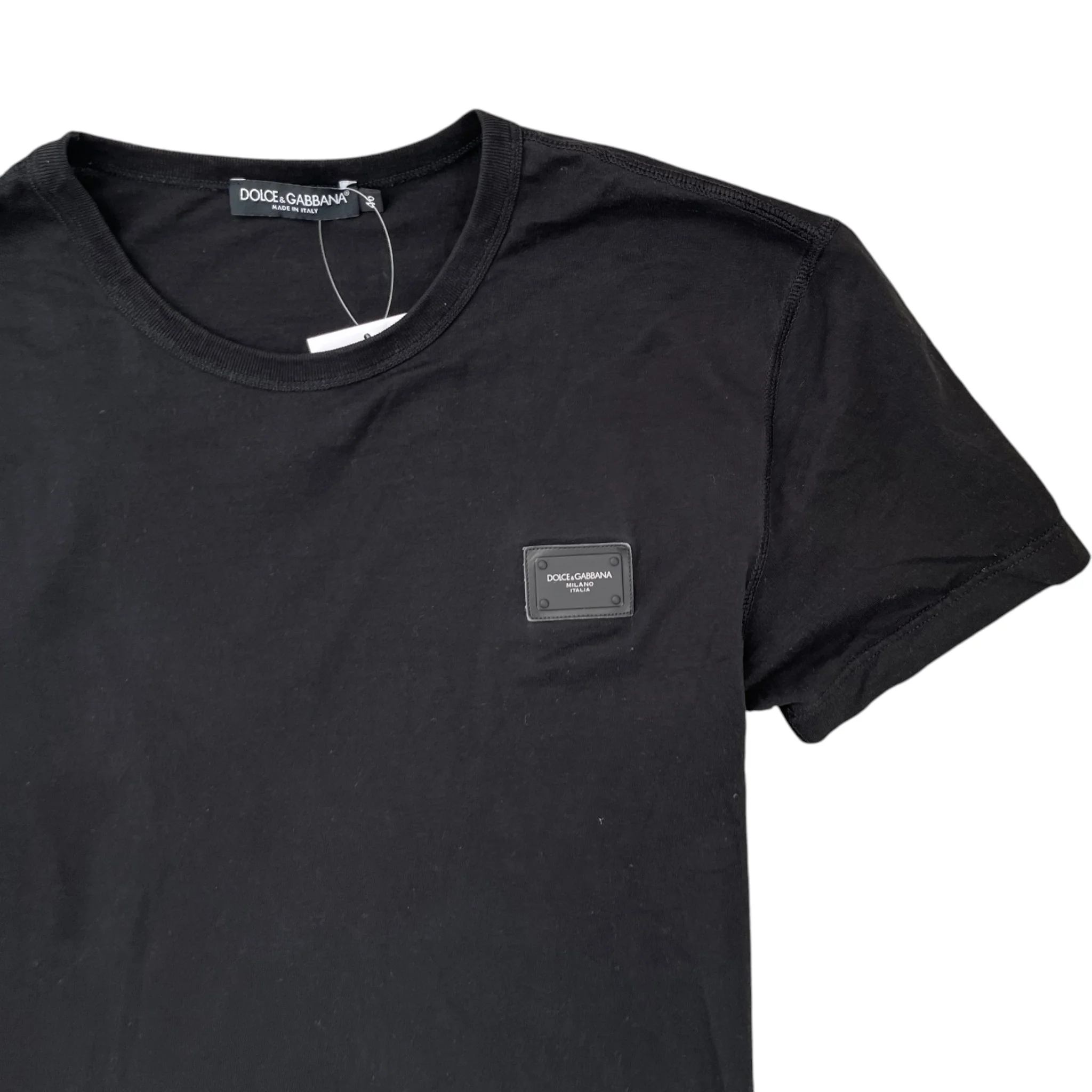 Men's Plaque Logo T-Shirt Black Size IT 46 / UK S - Image 5
