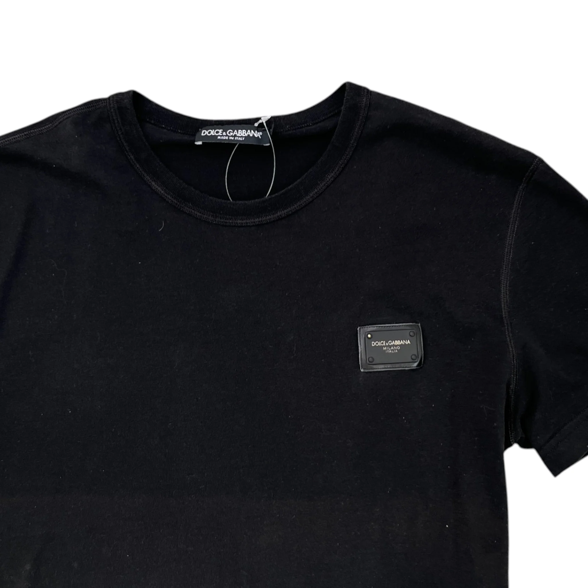 Men's Plaque Logo T-Shirt Black Size IT 48 / UK M - Image 5