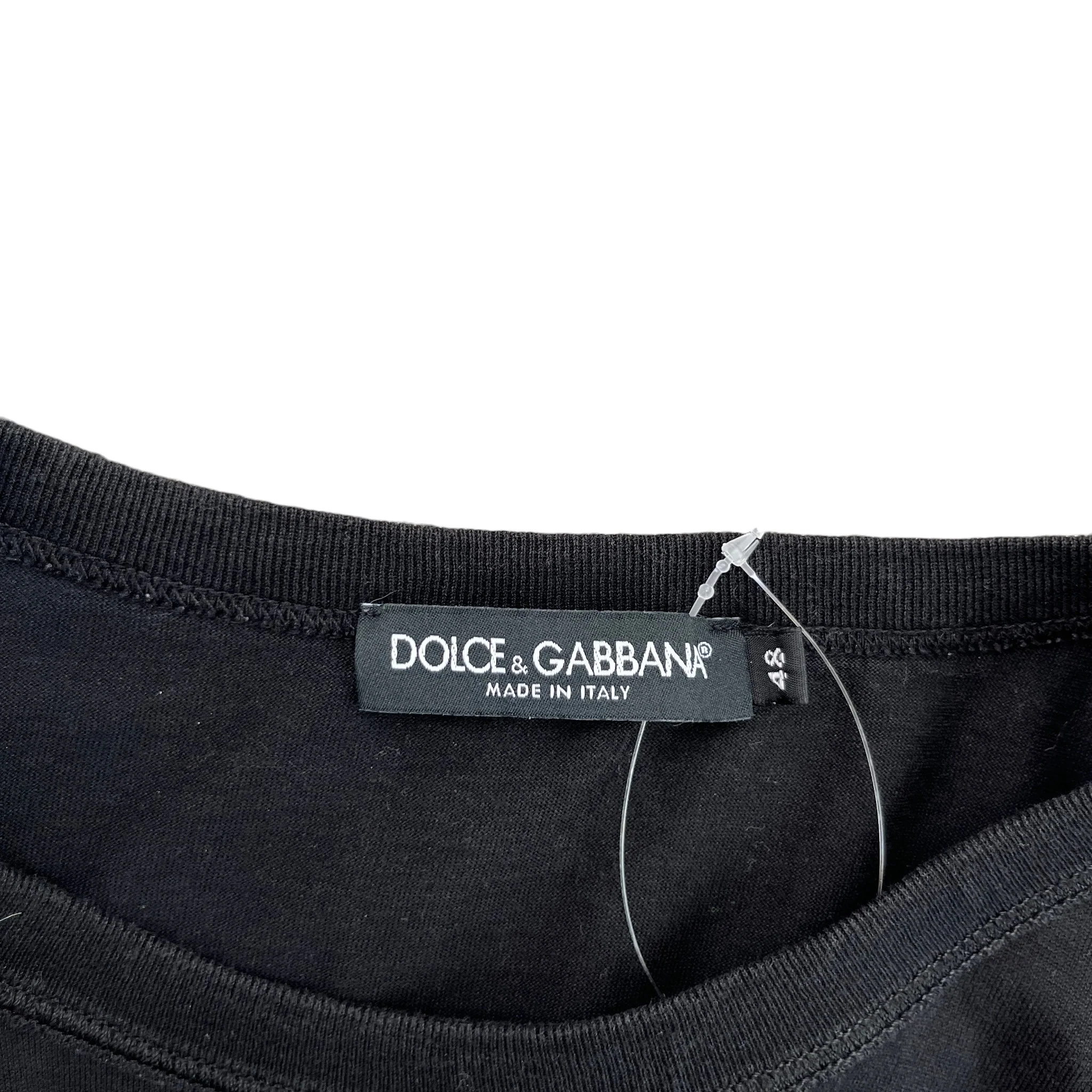 Men's Plaque Logo T-Shirt Black Size IT 48 / UK M - Image 7