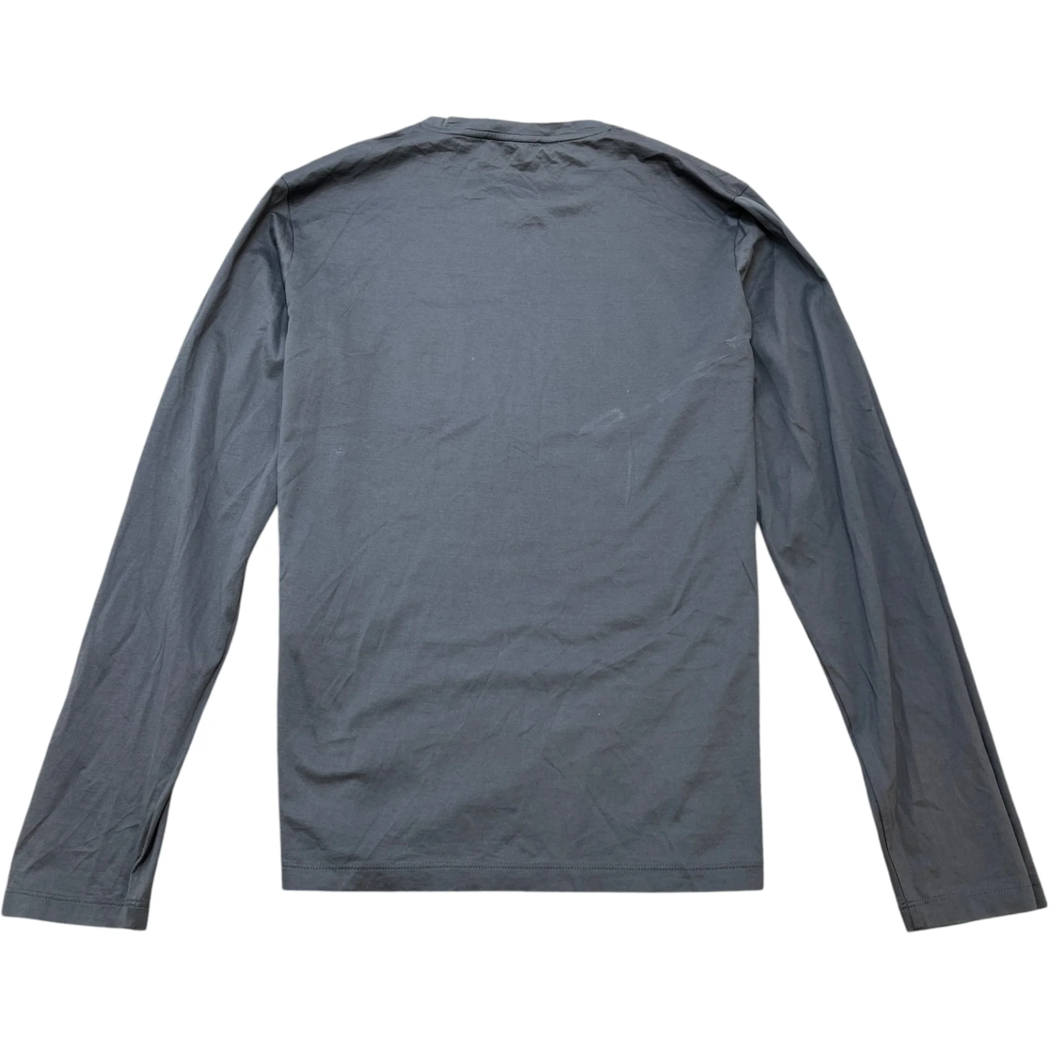Men's Plaque Logo T-Shirt Grey Size M - Image 2