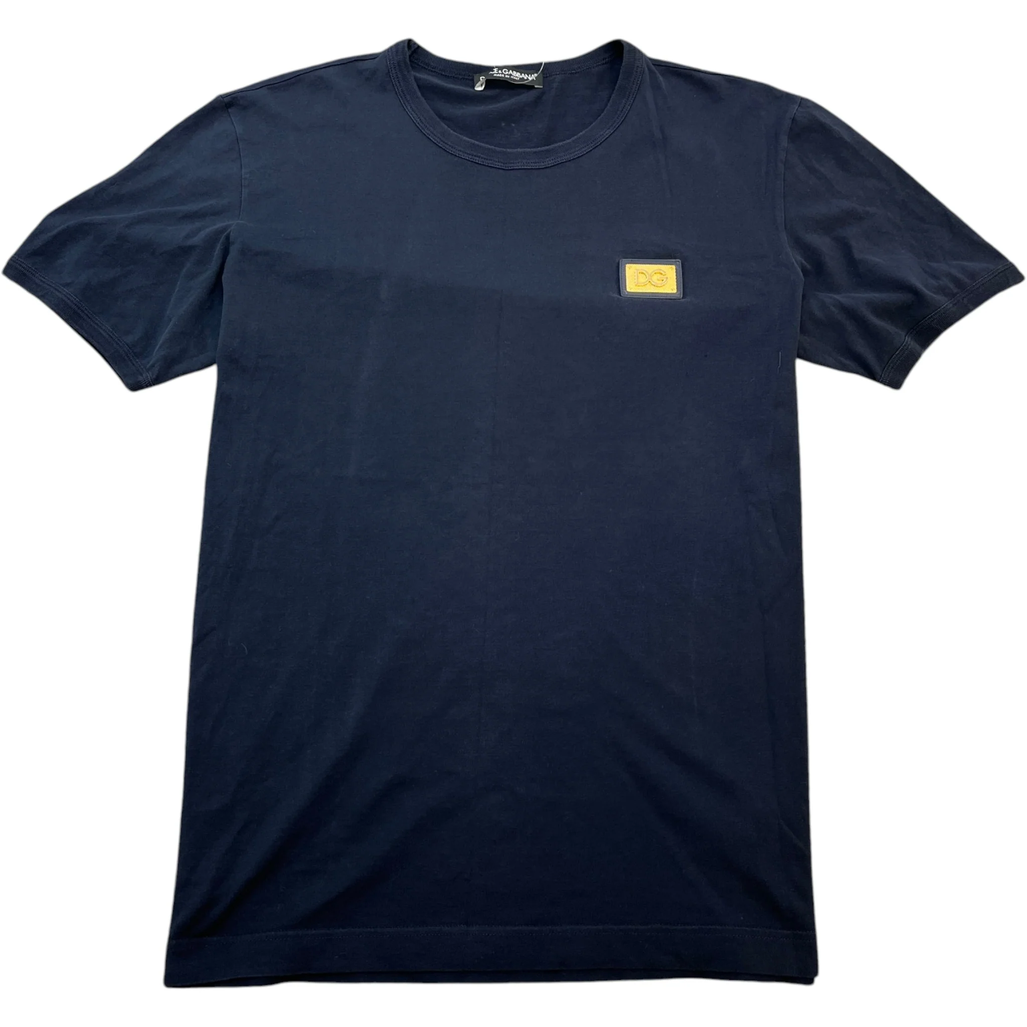 Men's Plaque Logo T-Shirt Navy Size IT 52 / UK XL